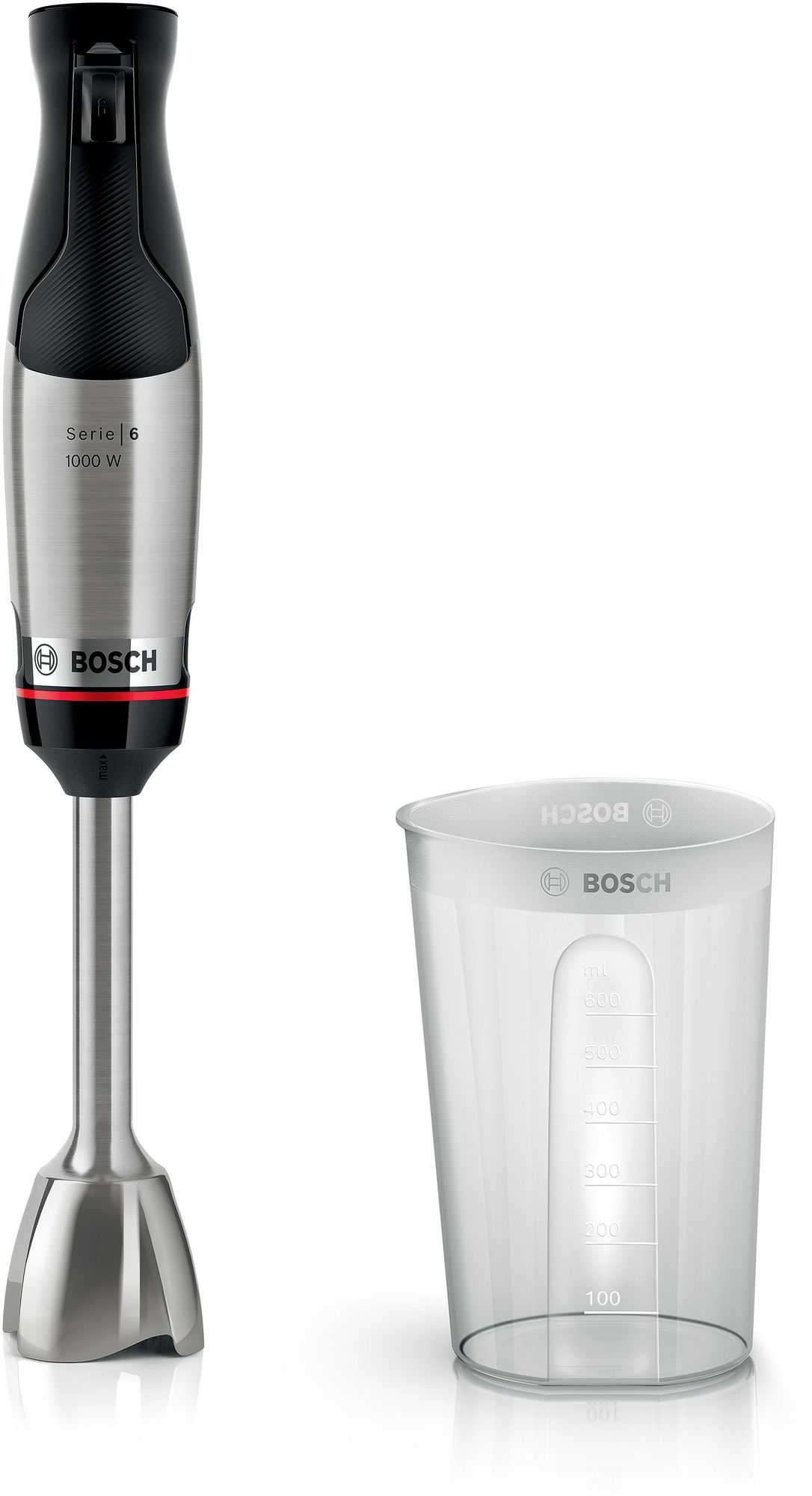 Bosch Stavmixer ErgoMaster 1000 W Rostfritt stål MSM6M610 Serie 6