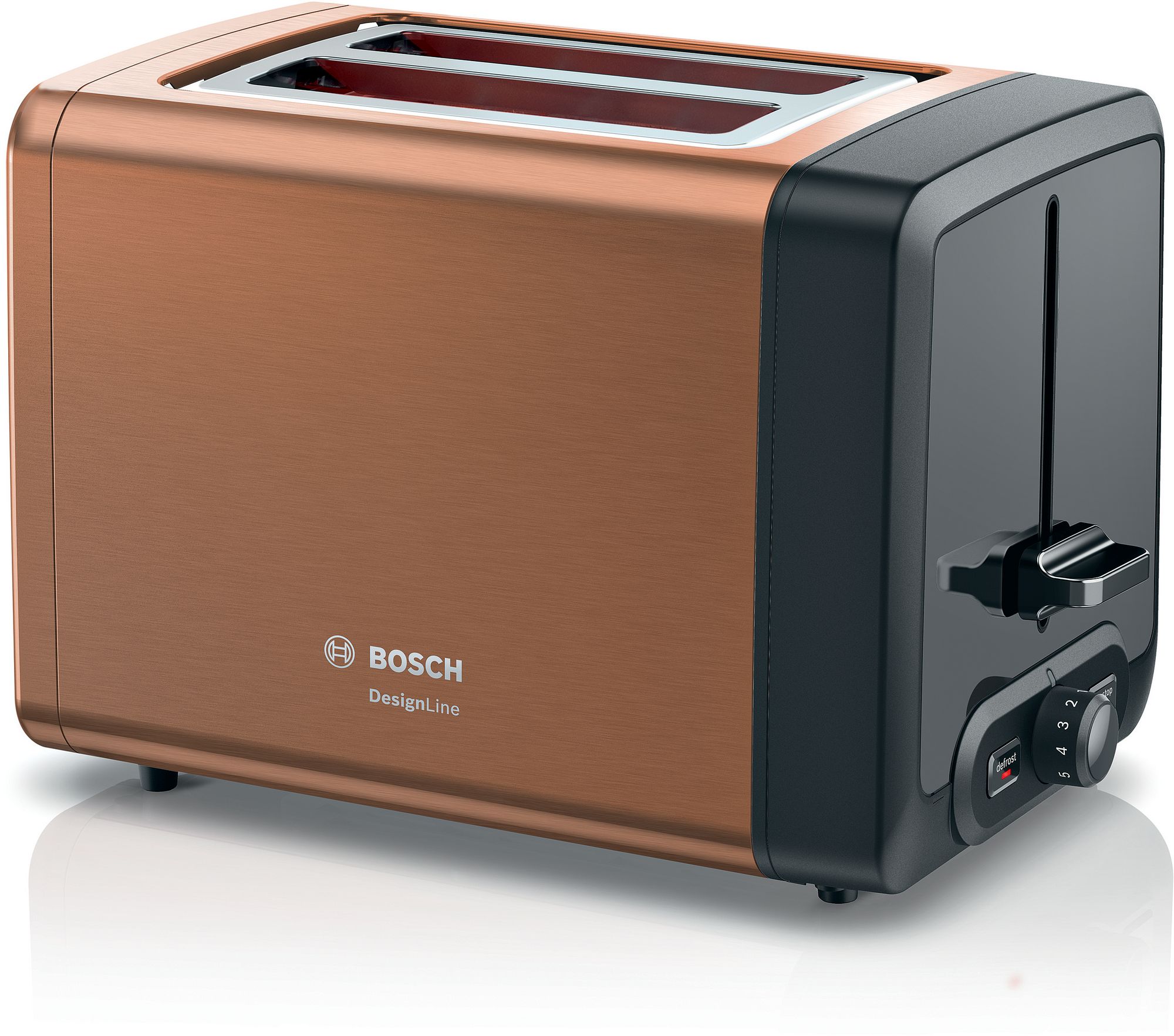 Bosch Brödrost DesignLine Koppar TAT4P429