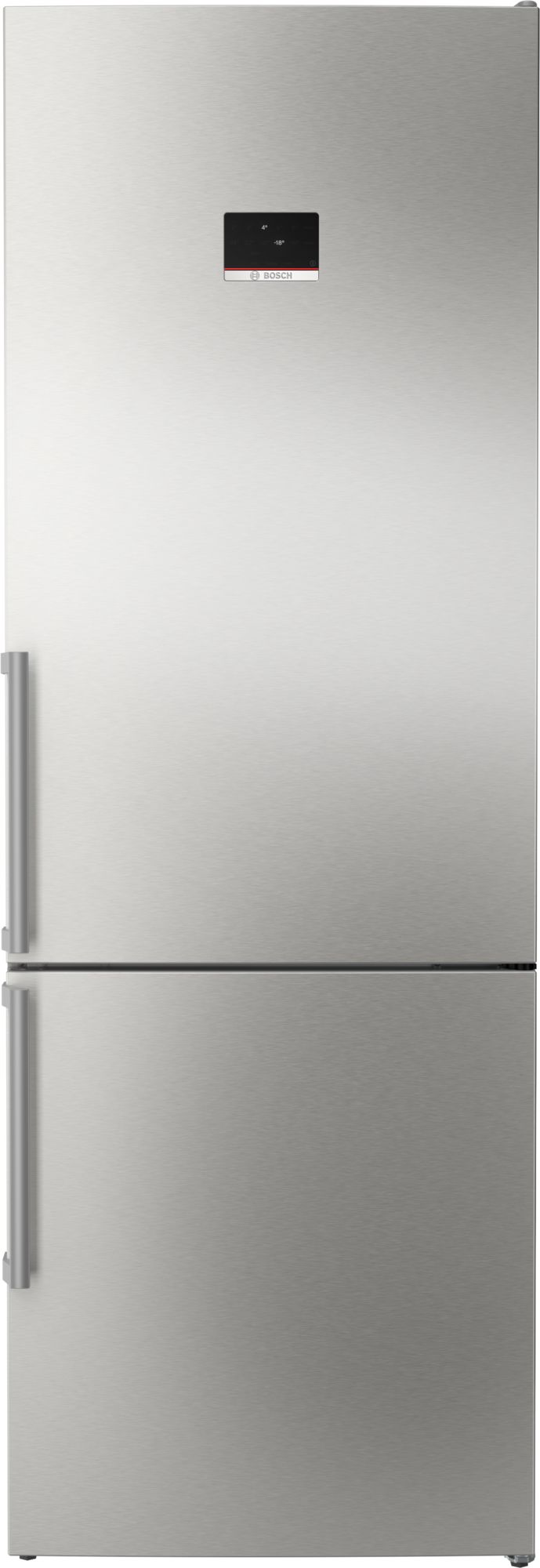 Bosch Kombinerad kyl/frys 203 x 70 cm Rostfritt stål KGN497ICT Serie 4
