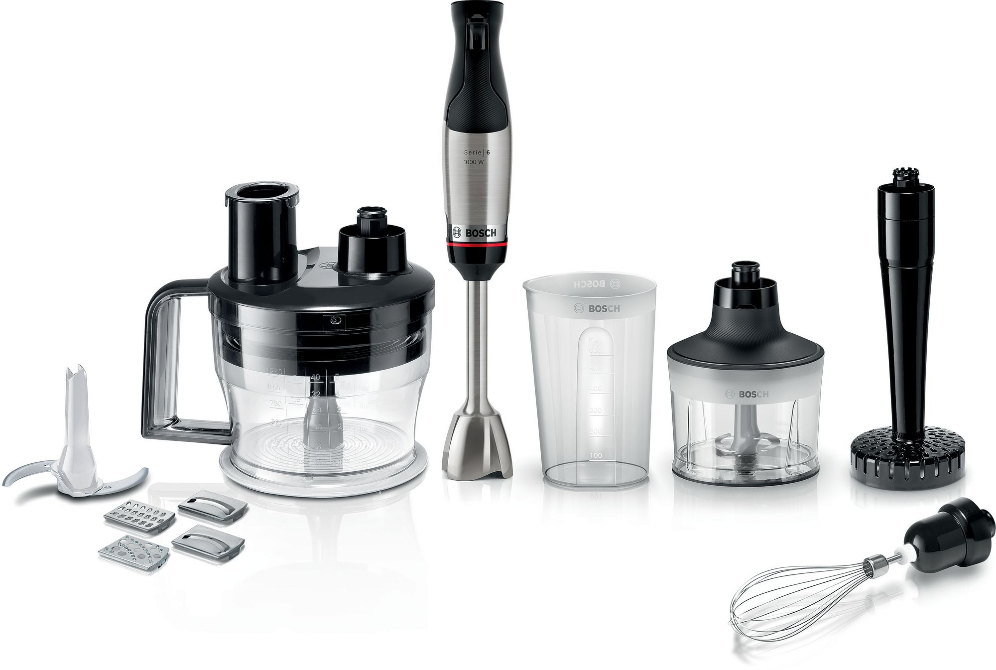 Bosch Stavmixer ErgoMaster 1000 W Rostfritt stål MSM6M673 Serie 6