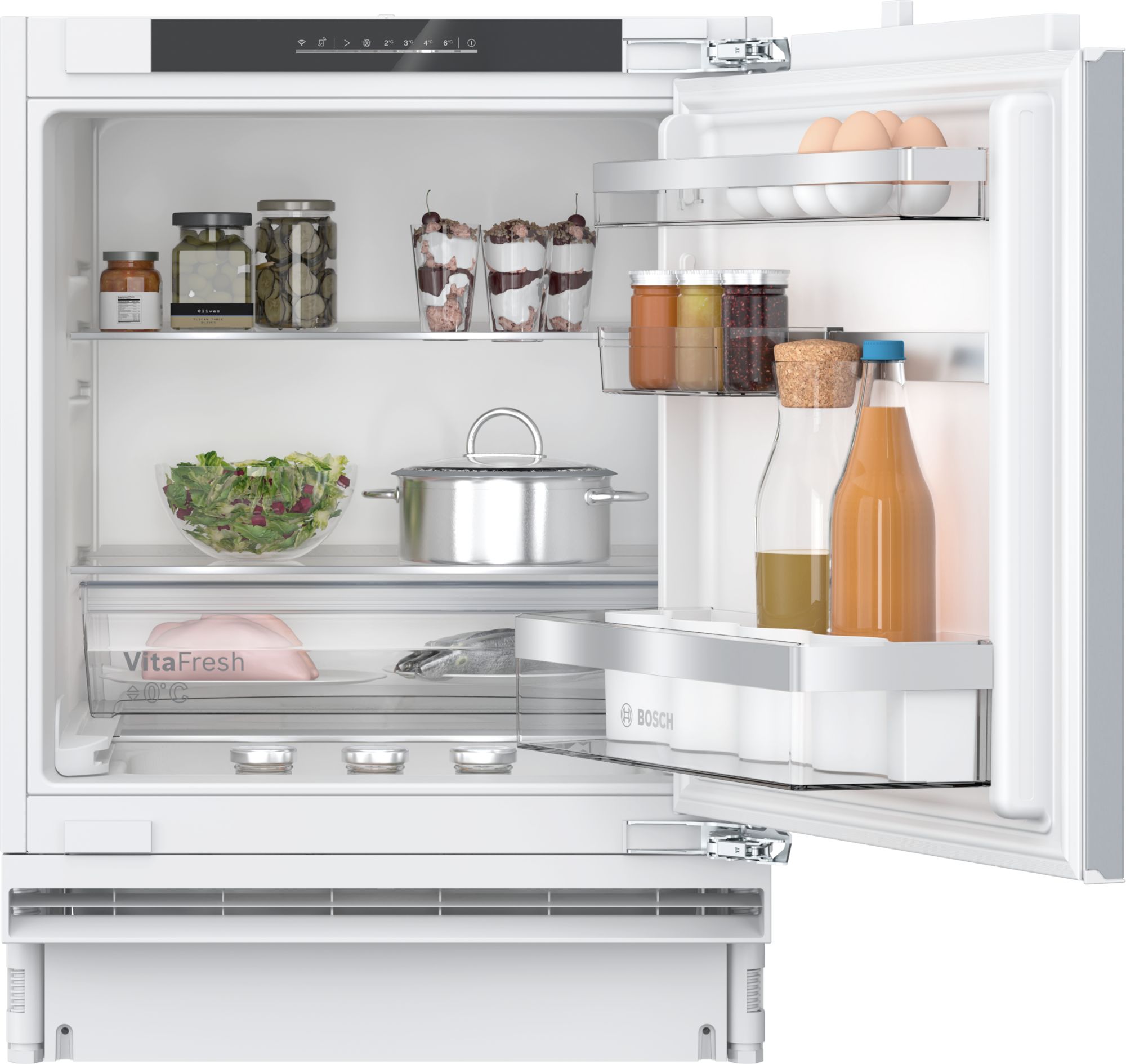 Bosch Inbyggnadskylskåp 82 x 59.8 cm Platta gångjärn med mjukstängning KUR21ADE0 Serie 6