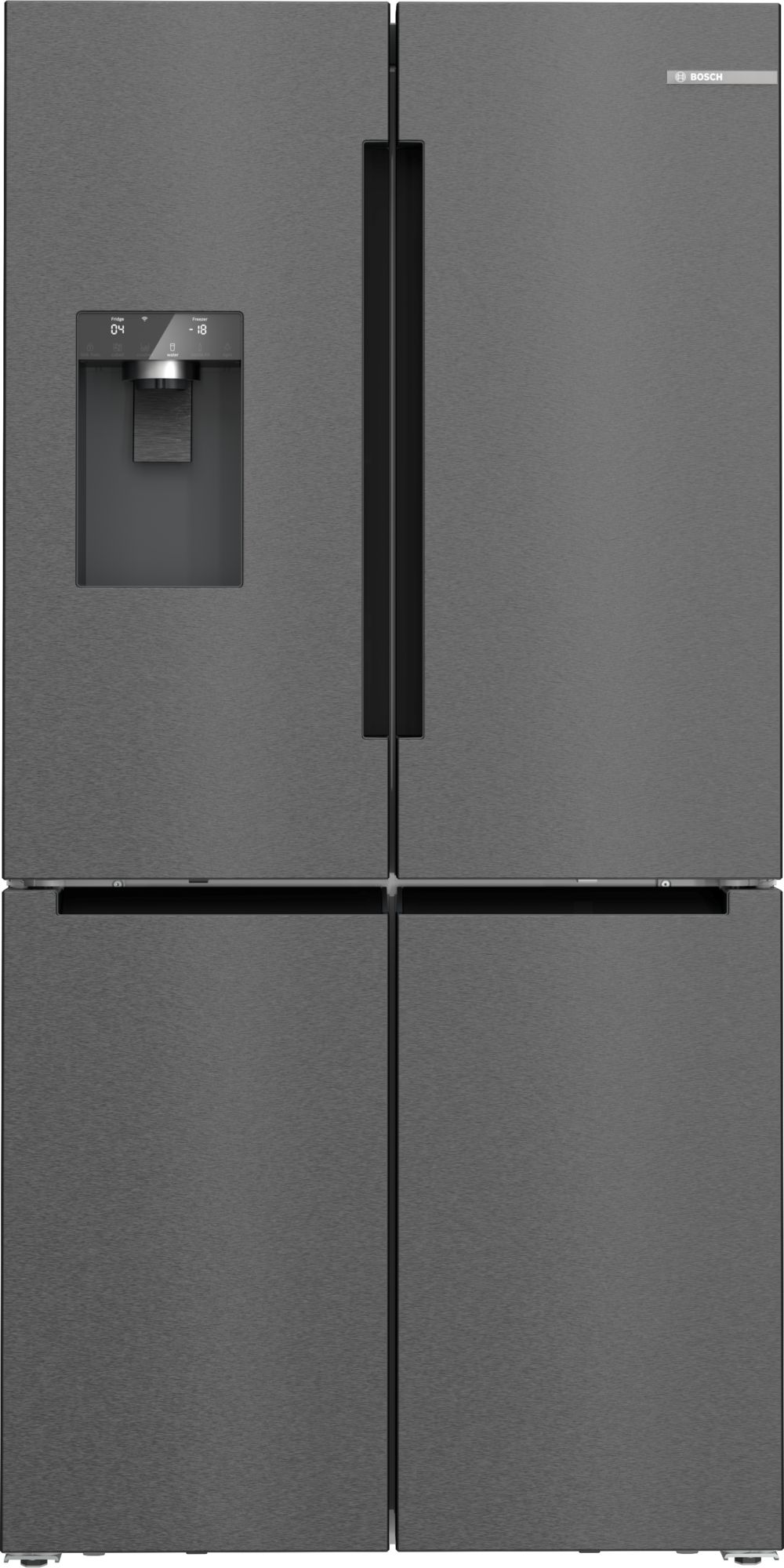 Bosch Fristående kyl/frys 183 x 90.5 cm Mörkt antracitfärgat stål, Total No Frost KFI96AXEA Serie 6