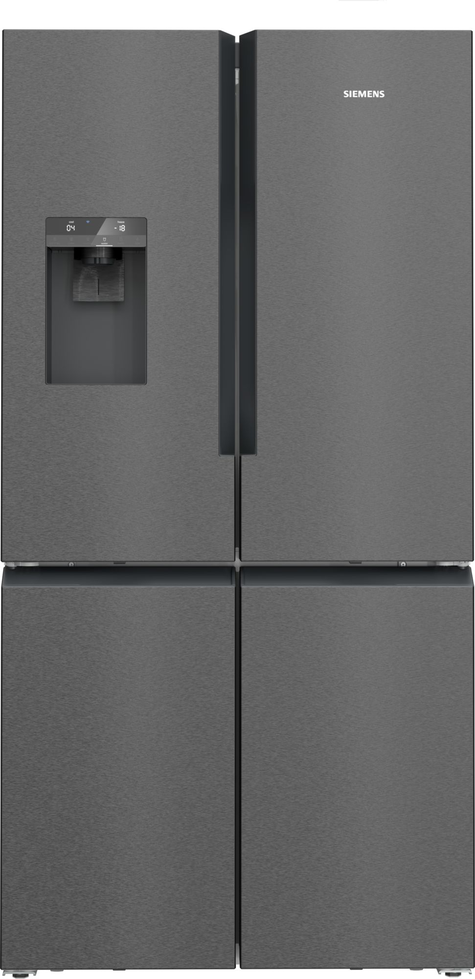 Siemens iQ500, Combinaison réfrigérateur-congélateur, multi-porte, 183 x 90.5 cm, BlackSteel