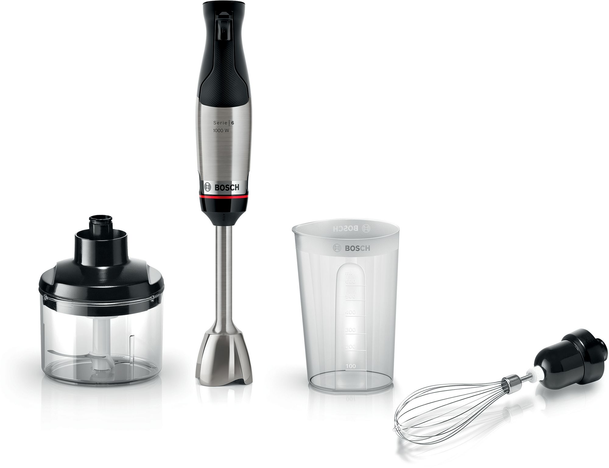 Bosch Stavmixer ErgoMaster 1000 W Rostfritt stål MSM6M621 Serie 6