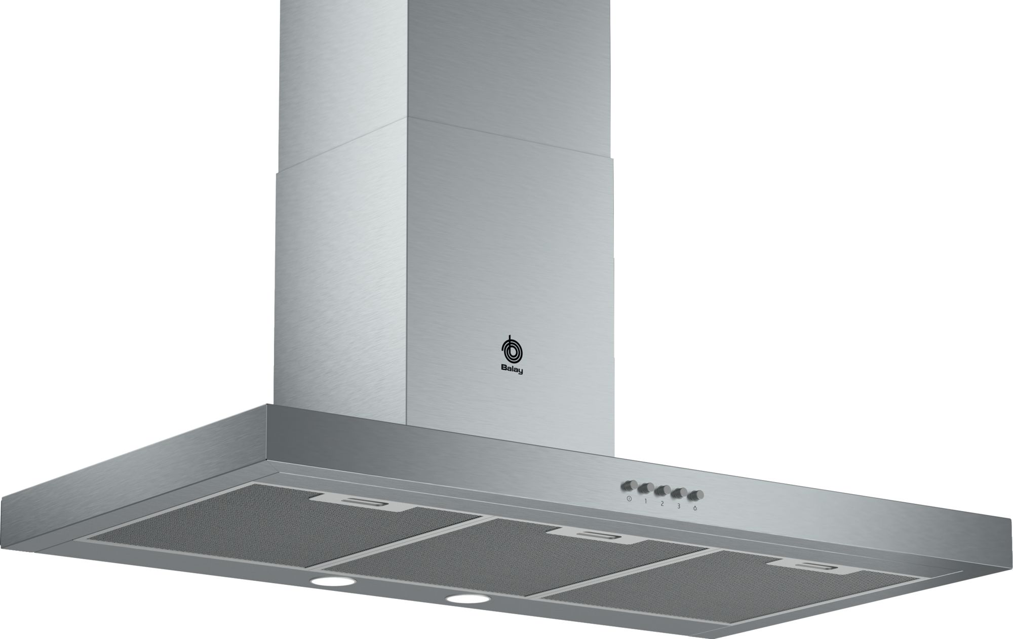 Campana decorativa de pared box 90 cm Acero inoxidable 3BC095MX