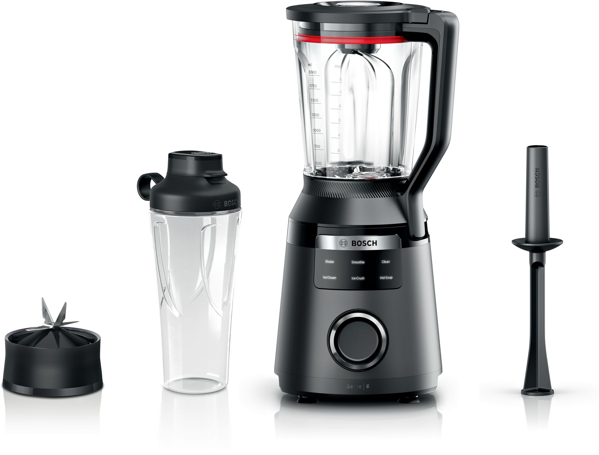 Bosch Blender med hög prestanda VitaPower 1800 W Svart MMB6654B Serie 6