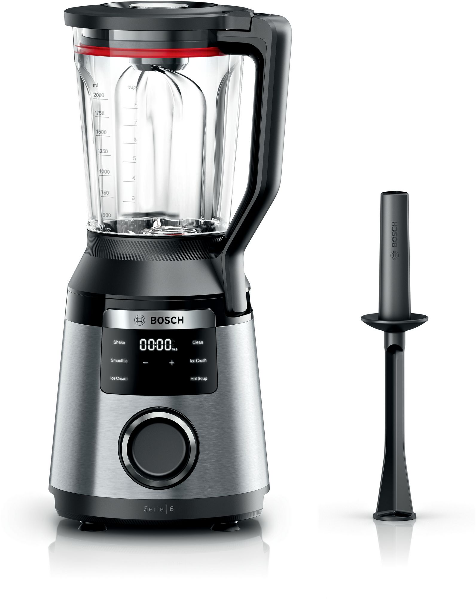 Bosch Blender med hög prestanda VitaPower 1800 W Rostfritt stål MMB6762M Serie 6