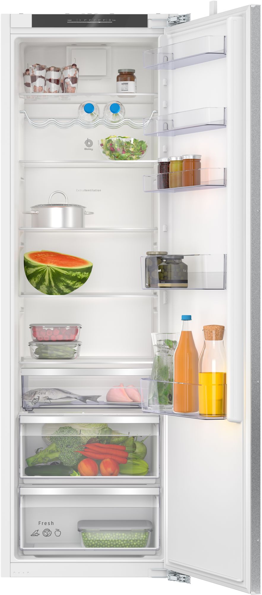 Frigorífico 1 puerta integrable 177.2 x 55.8 cm Cierre SoftClose con puerta fija 3FID737S
