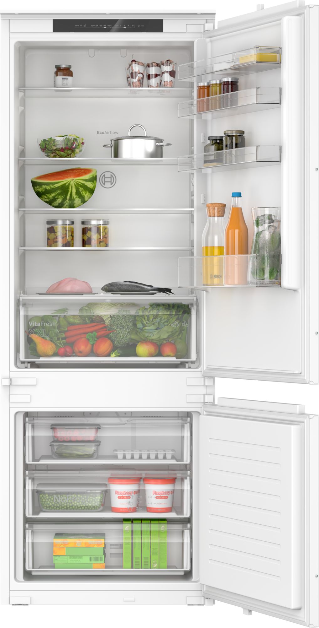 Bosch  Integrerad kyl/frys 193.5 x 69.1 cm Glidskenor KBN96NSE0 Serie 2
