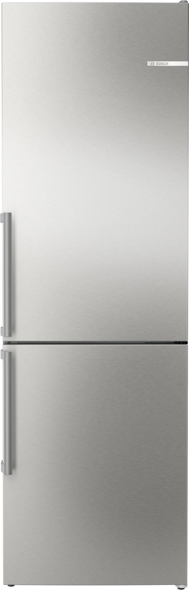 Bosch Serie 4 Frigorífico combinado de libre instalación 186 x 60 cm Acero inoxidable KGN36VIBT