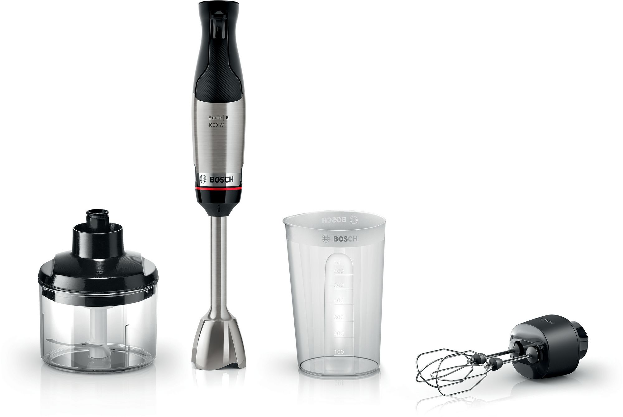 Bosch Stavmixer ErgoMaster 1000 W Rostfritt stål MSM6M624 Serie 6