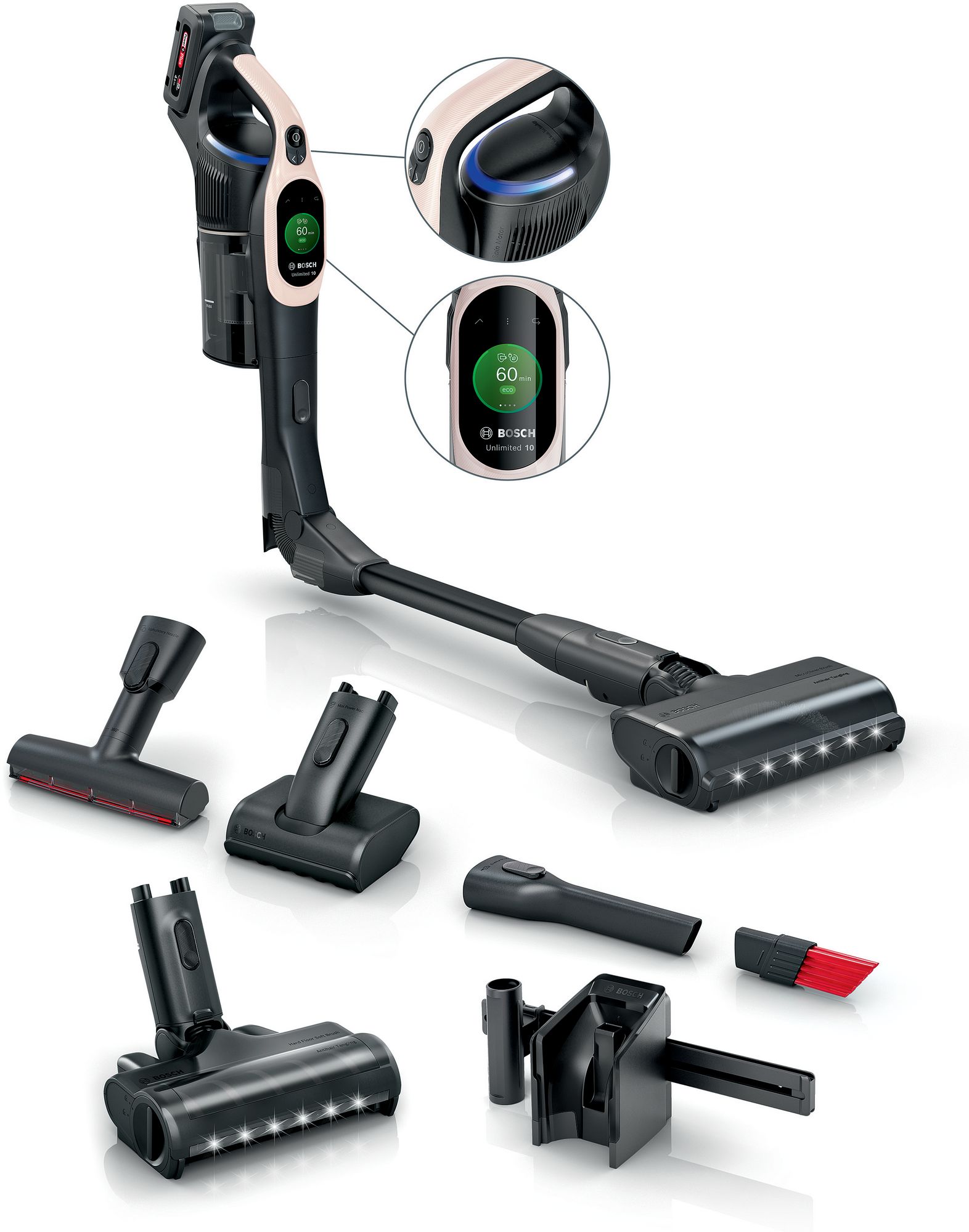 Bosch Sladdlös dammsugare Unlimited 10 Puderrosa BKS1041RHF