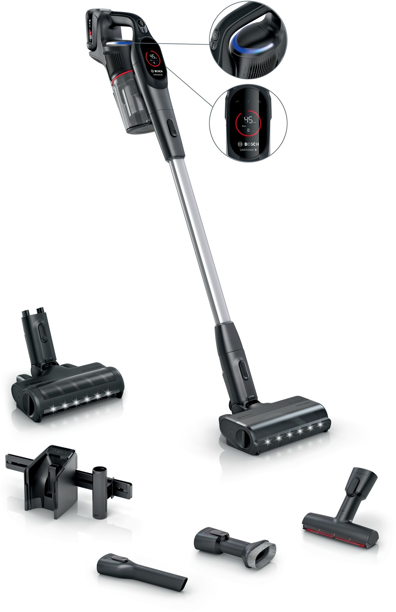 Bosch Sladdlös dammsugare Unlimited 9 Svart BSS931BHF