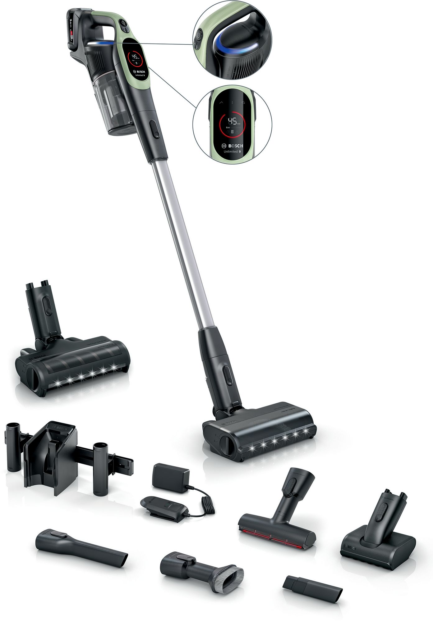 Bosch Sladdlös dammsugare Unlimited 9 Grön BCS931TQC