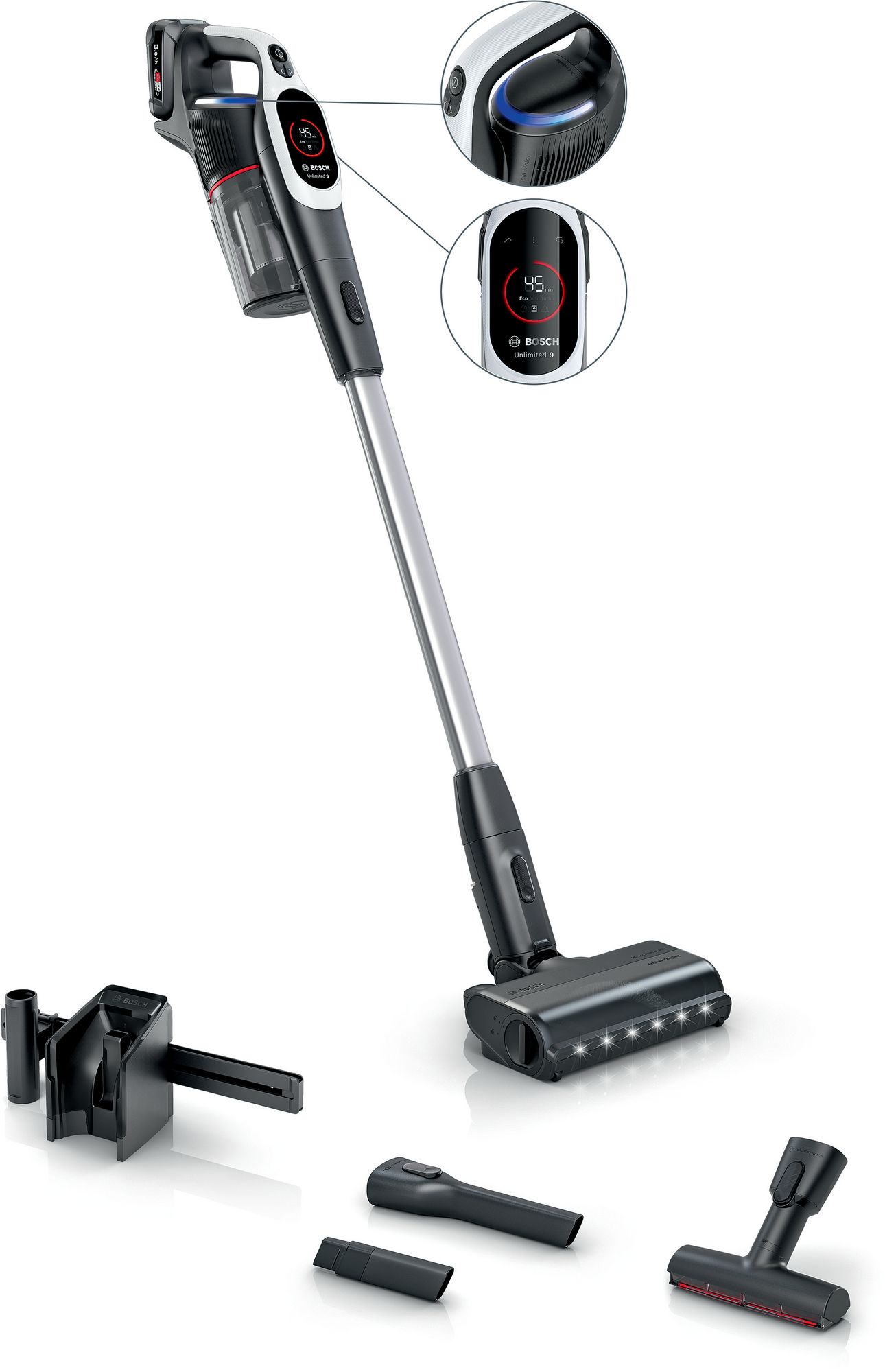 Bosch Sladdlös dammsugare Unlimited 9 Vit BBS931WBA