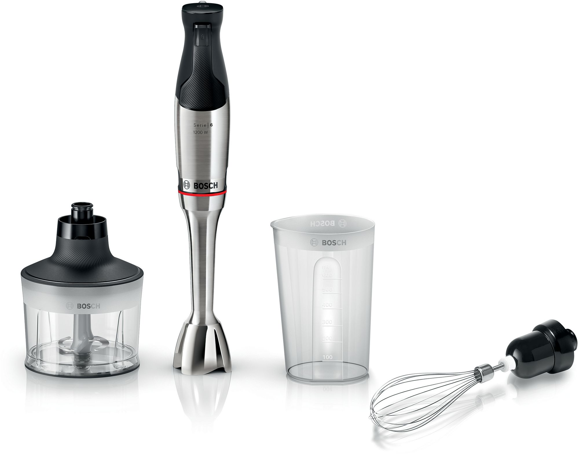 Bosch Stavmixer ErgoMaster 1200 W Rostfritt stål MSM6M831 Serie 6