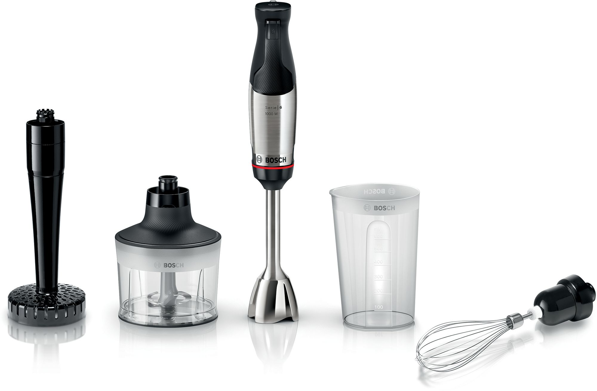 Bosch Stavmixer ErgoMaster 1000 W Rostfritt stål MSM6M633 Serie 6
