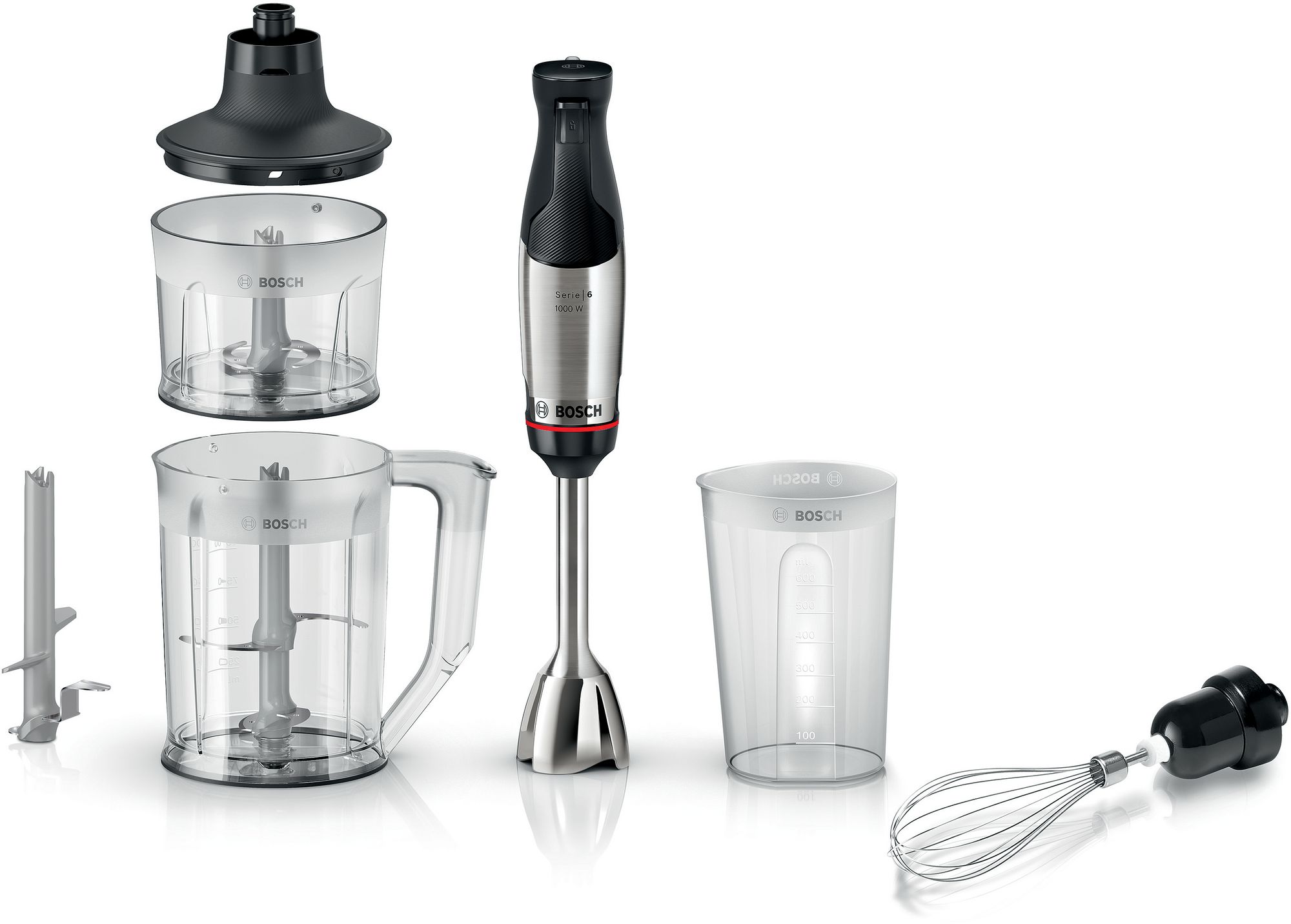 Bosch Stavmixer ErgoMaster 1000 W Rostfritt stål MSM6M652 Serie 6