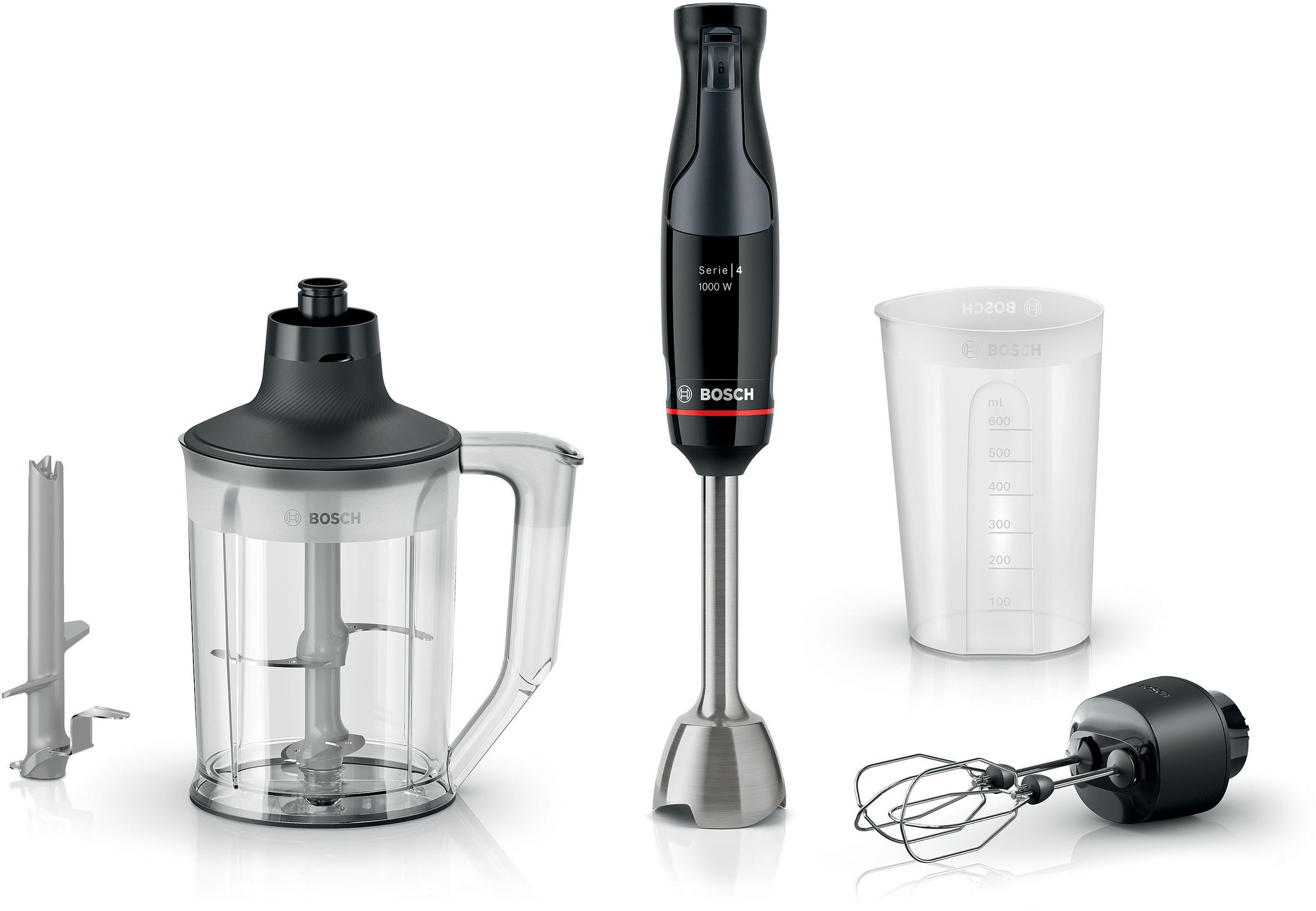 Bosch Stavmixer ErgoMaster 1000 W Svart, antracit MSM4B654 Serie 4