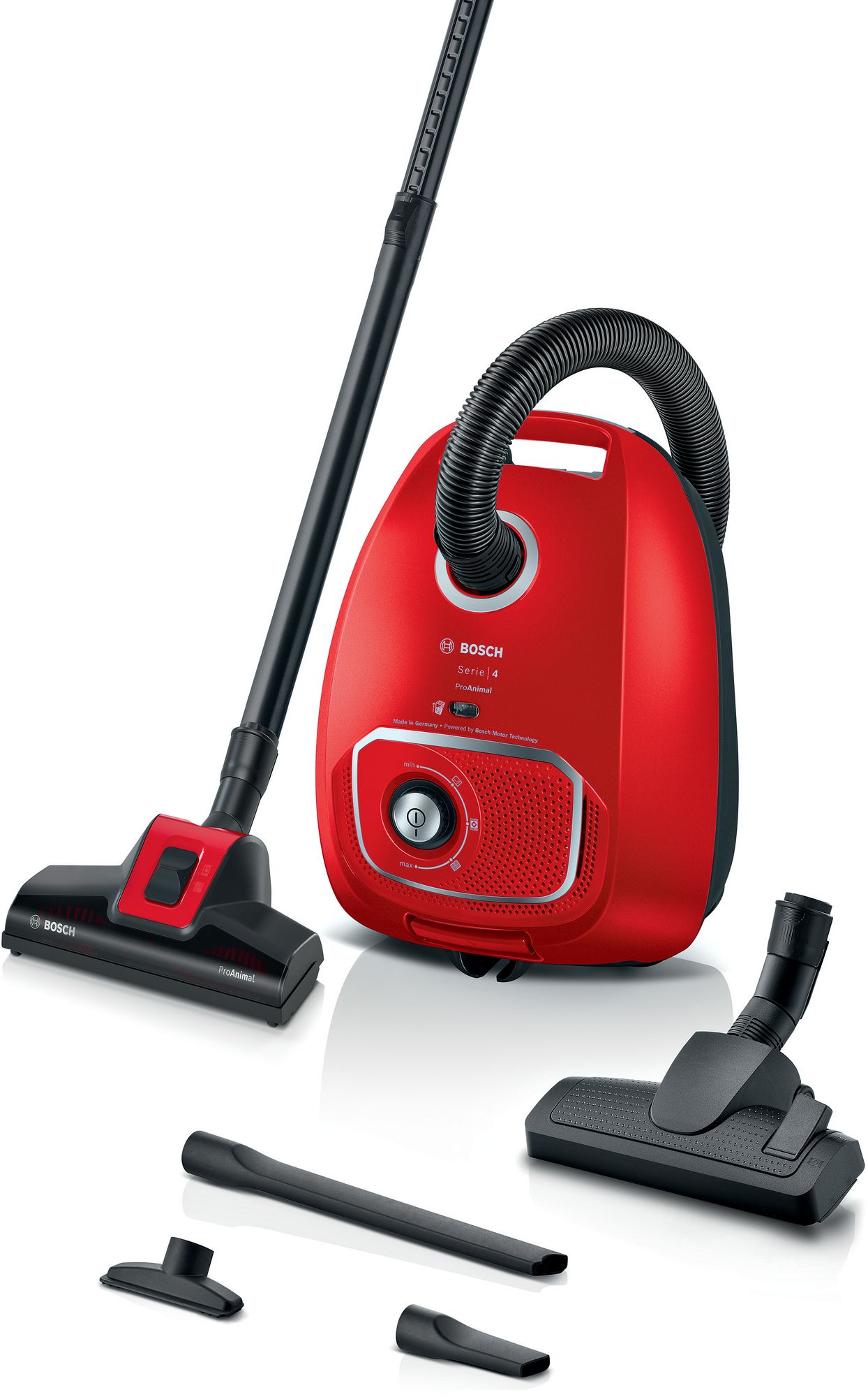 Bosch Dammsugare med påse ProAnimal Röd BGB41PET1 Serie 4