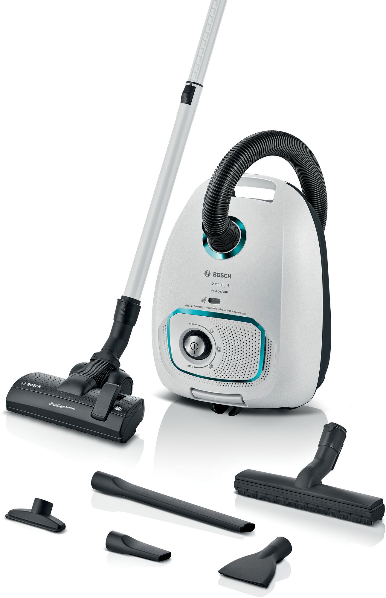 Bosch Dammsugare med påse ProHygienic Vit BGL41HYG2H Serie 4
