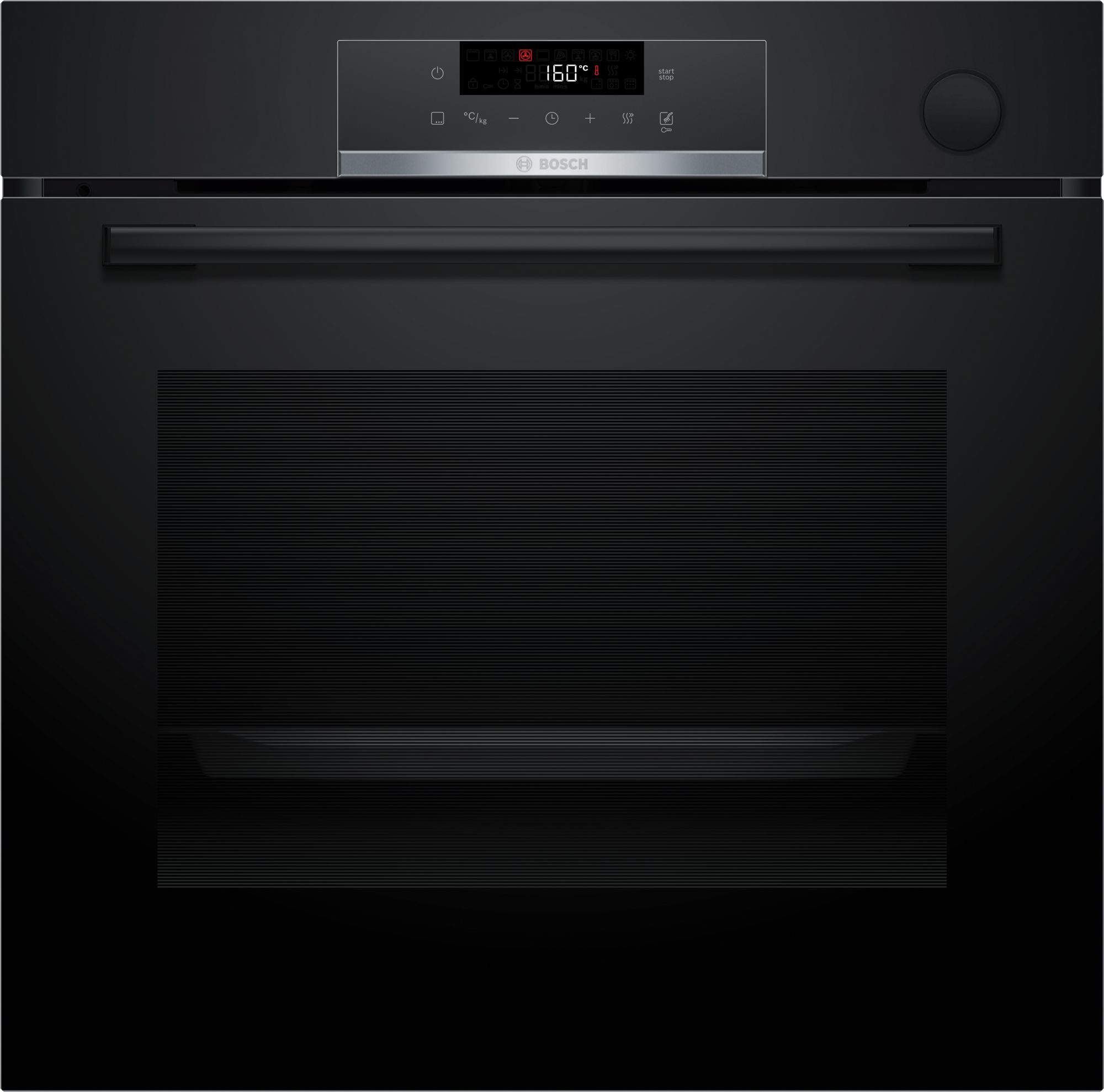 Bosch Inbyggnadsugn med ångfunktion 60 x 60 cm Svart HRG532BB3 Serie 4