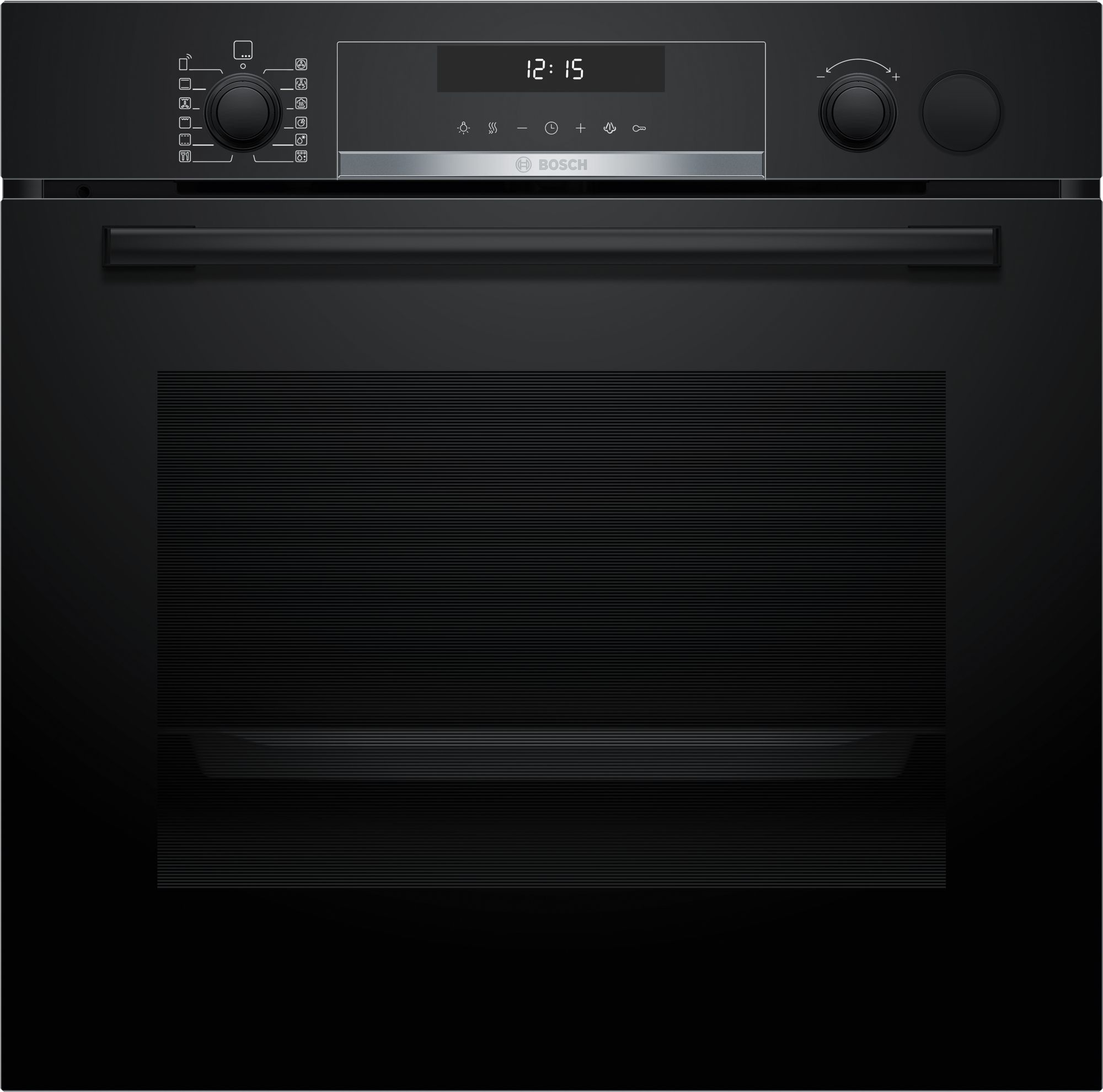 Bosch Inbyggnadsugn med ångfunktion 60 x 60 cm Svart HRG578BB7 Serie 6