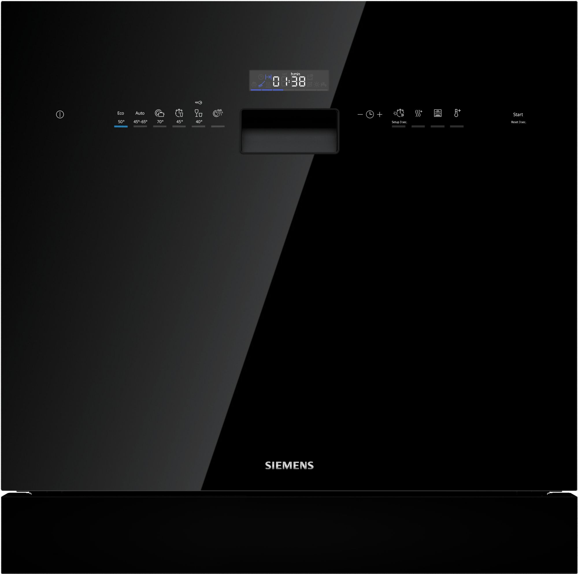 Siemens iQ500, lave-vaisselle modulaire encastrable, Noir