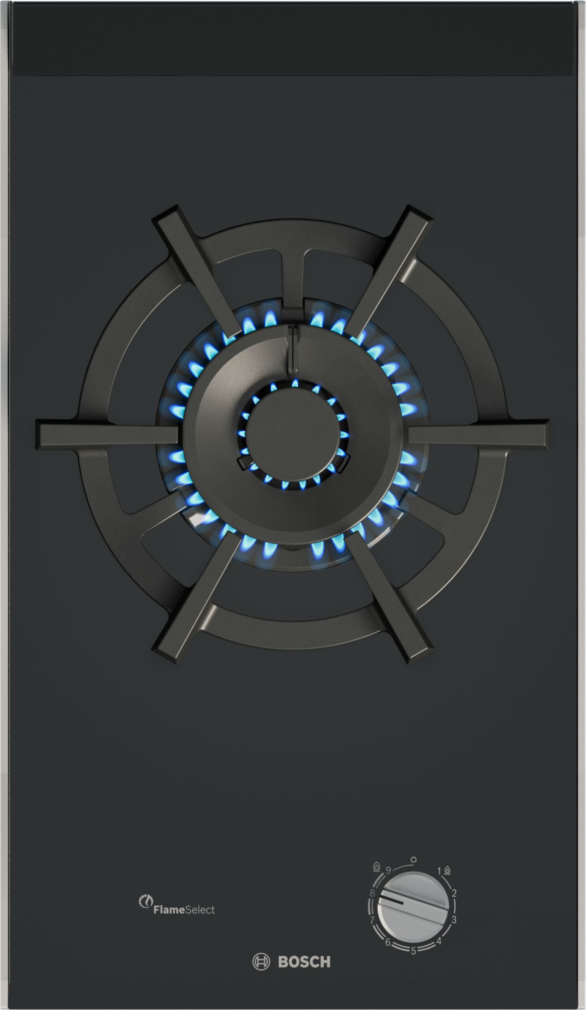 Bosch Dominohäll, gas 30 cm Glaskeramikhällar, Svart PRA3A6I10 Serie 8