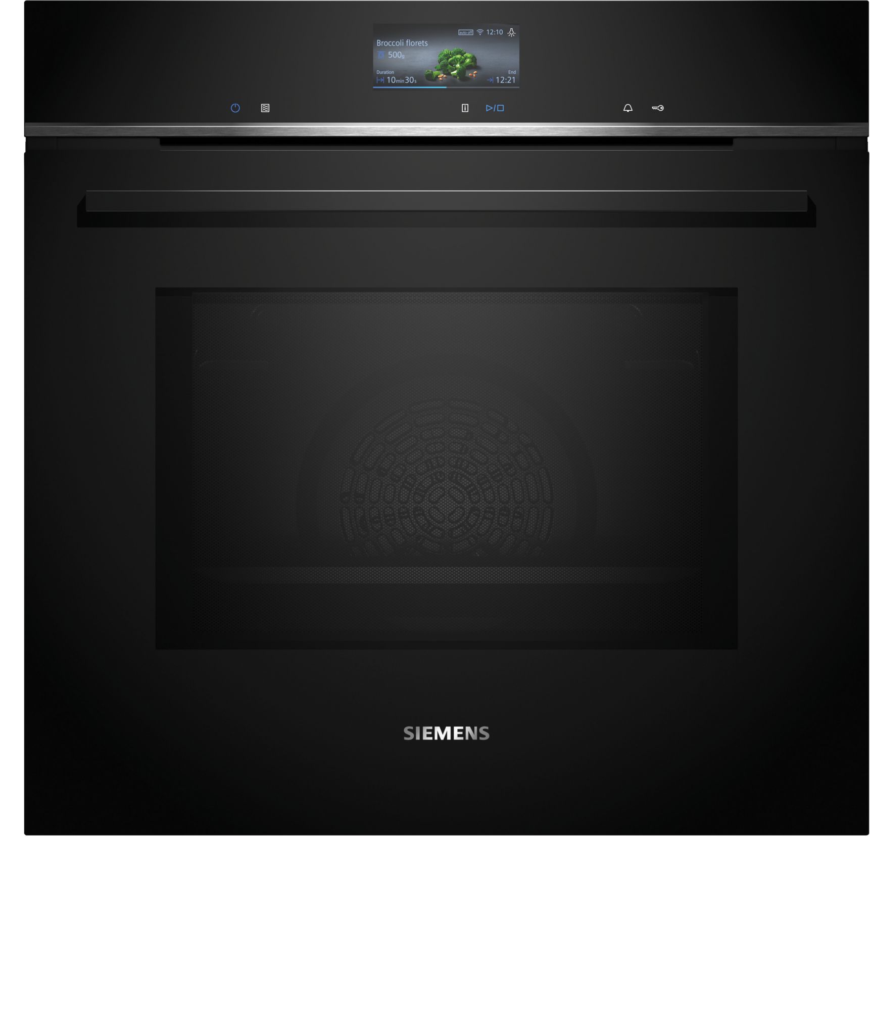 Siemens iQ700, Four encastrable avec fonction micro-ondes, 60 x 60 cm, Noir
