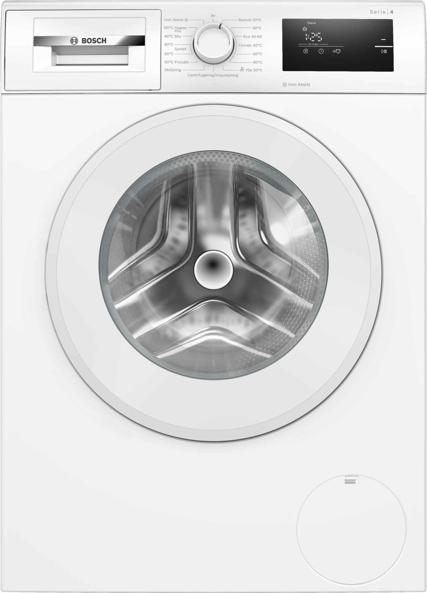 Bosch Tvättmaskin, frontmatad 8 kg max. 1400 varv/min WAN2808LSN Serie 4