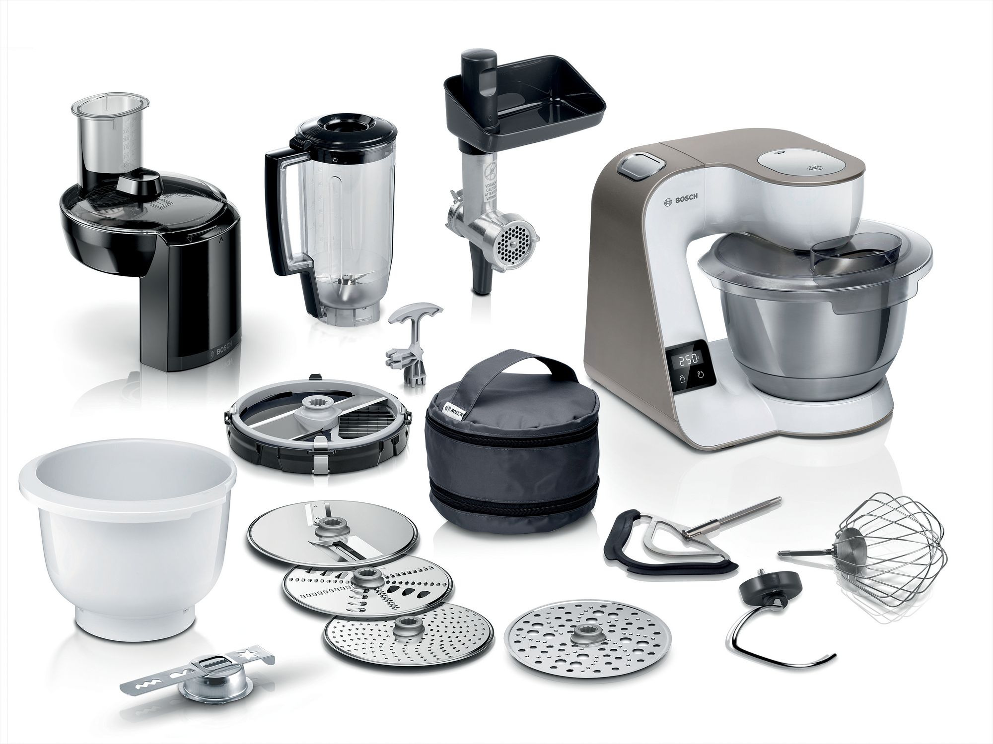 Bosch Köksmaskin med våg MUM 5 1000 W Vit, Champagne MUM5XL74 Serie 4