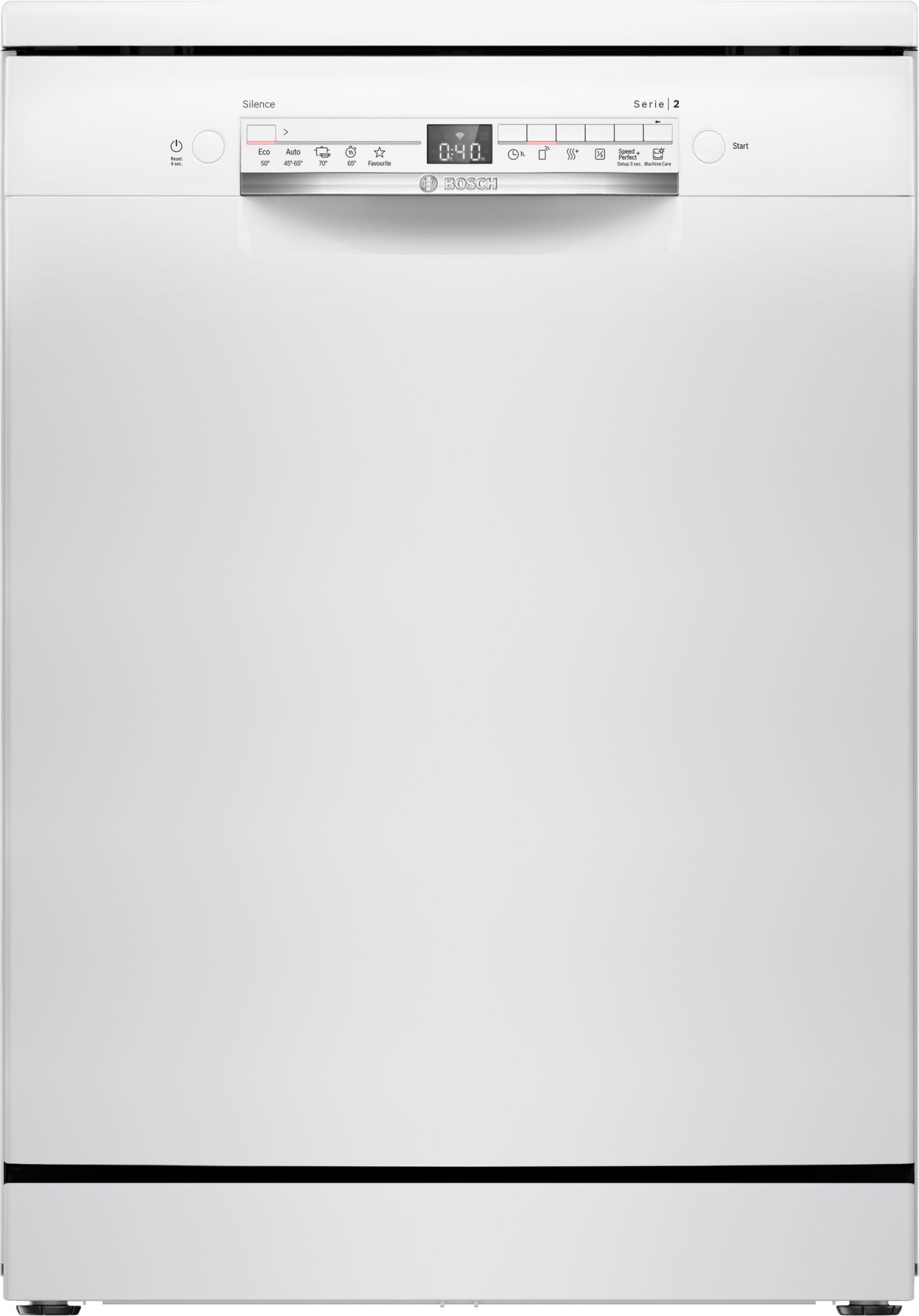 Bosch Série 2, Lave-vaisselle pose libre, 60 cm, Blanc