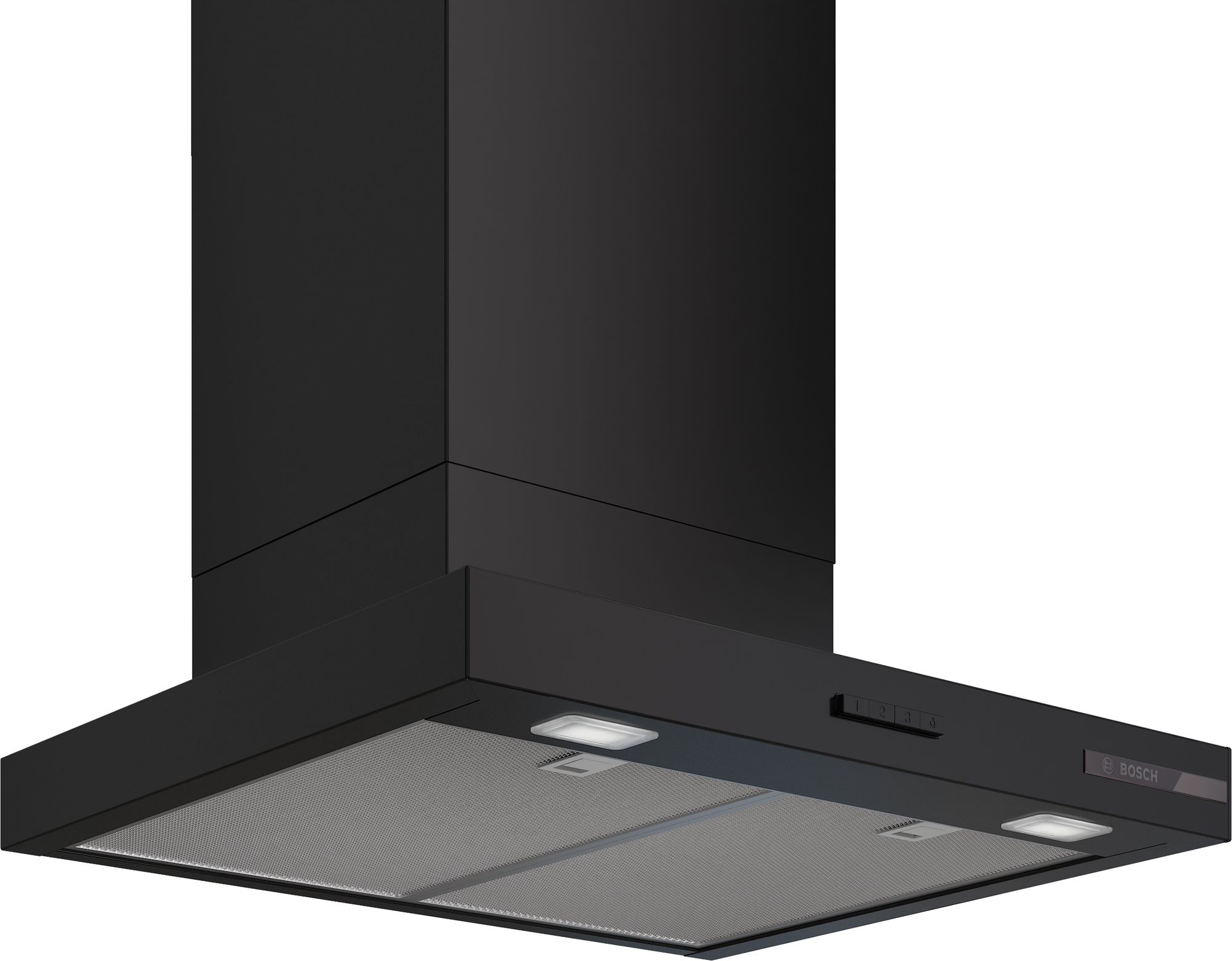 Bosch Vägghängd köksfläkt 60 cm Mattsvart DWB65CC60 Serie 4