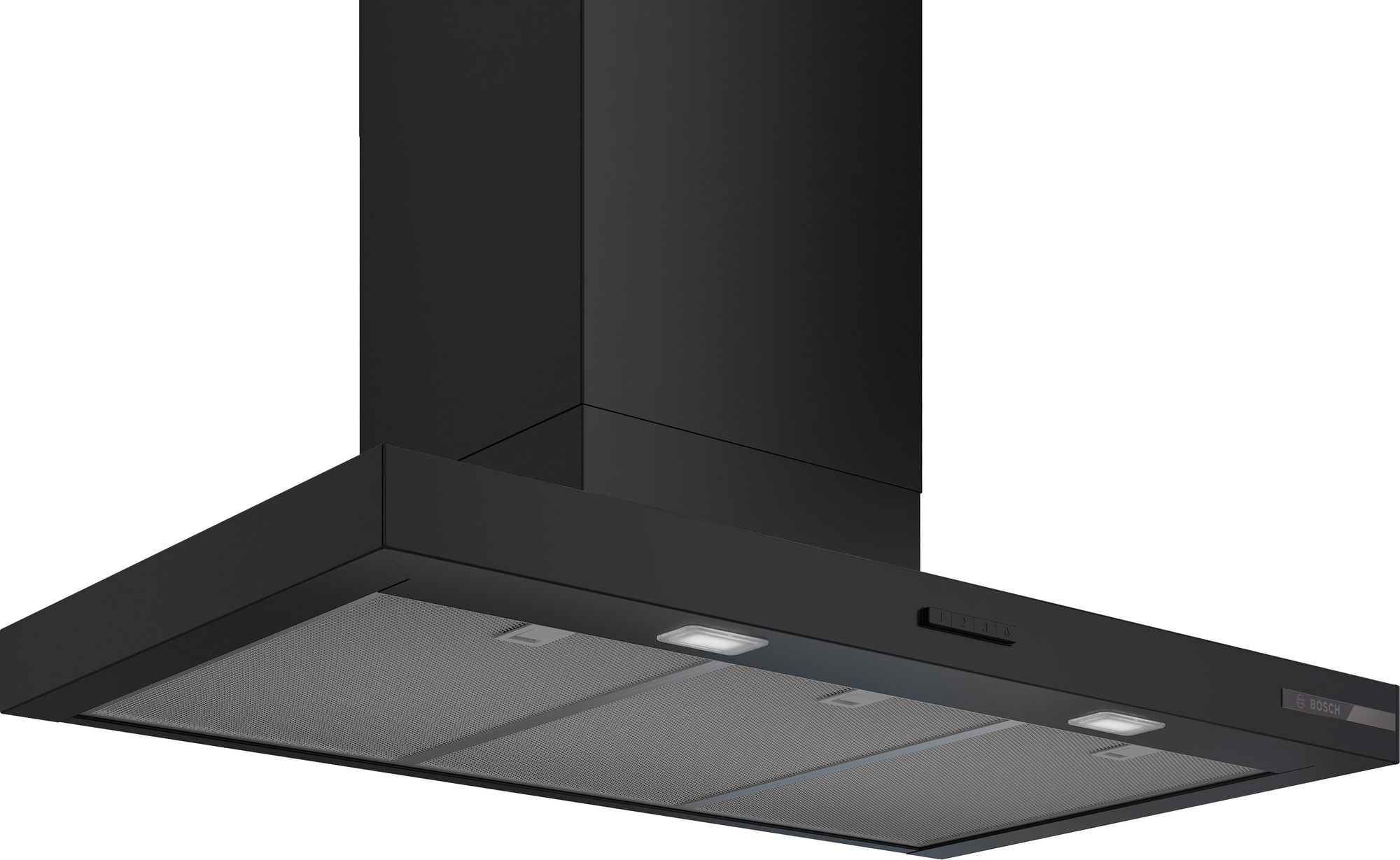 Bosch Vägghängd köksfläkt 90 cm Mattsvart DWB95CC60 Serie 4