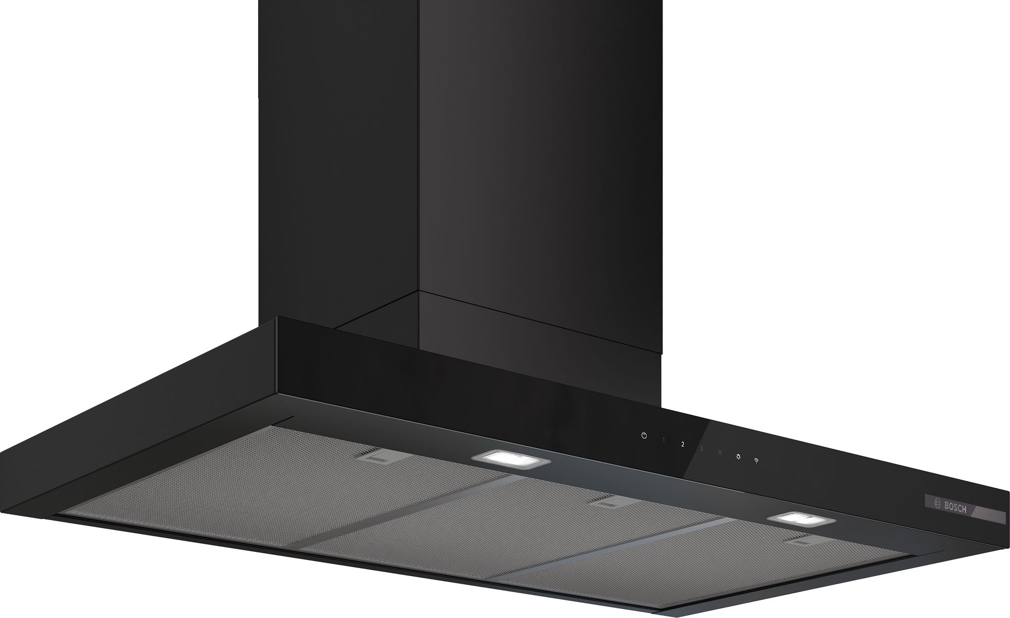 Bosch Vägghängd köksfläkt 90 cm Mattsvart DWB97DN60 Serie 6