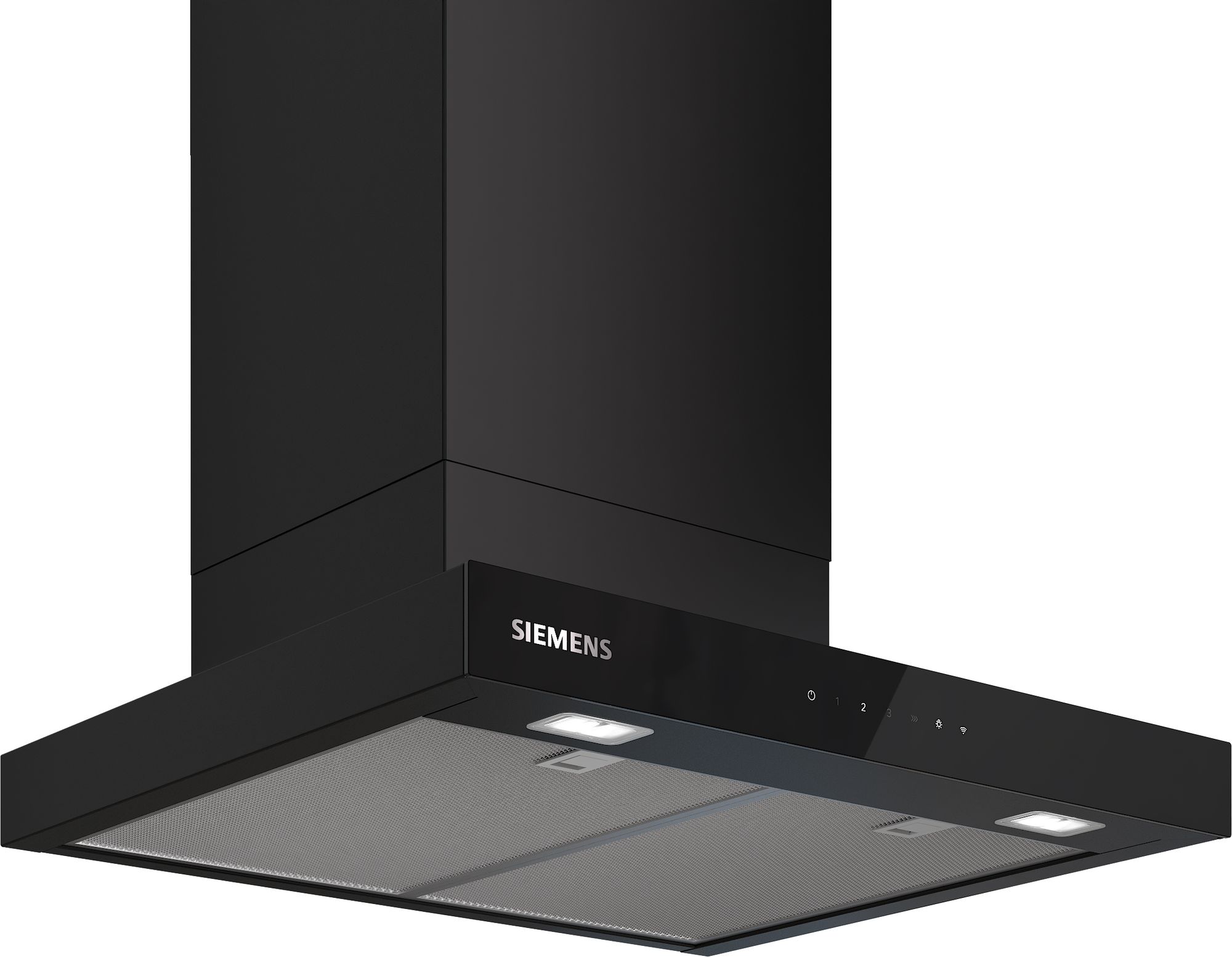 Siemens iQ300, hotte murale, 60 cm, noir mat.