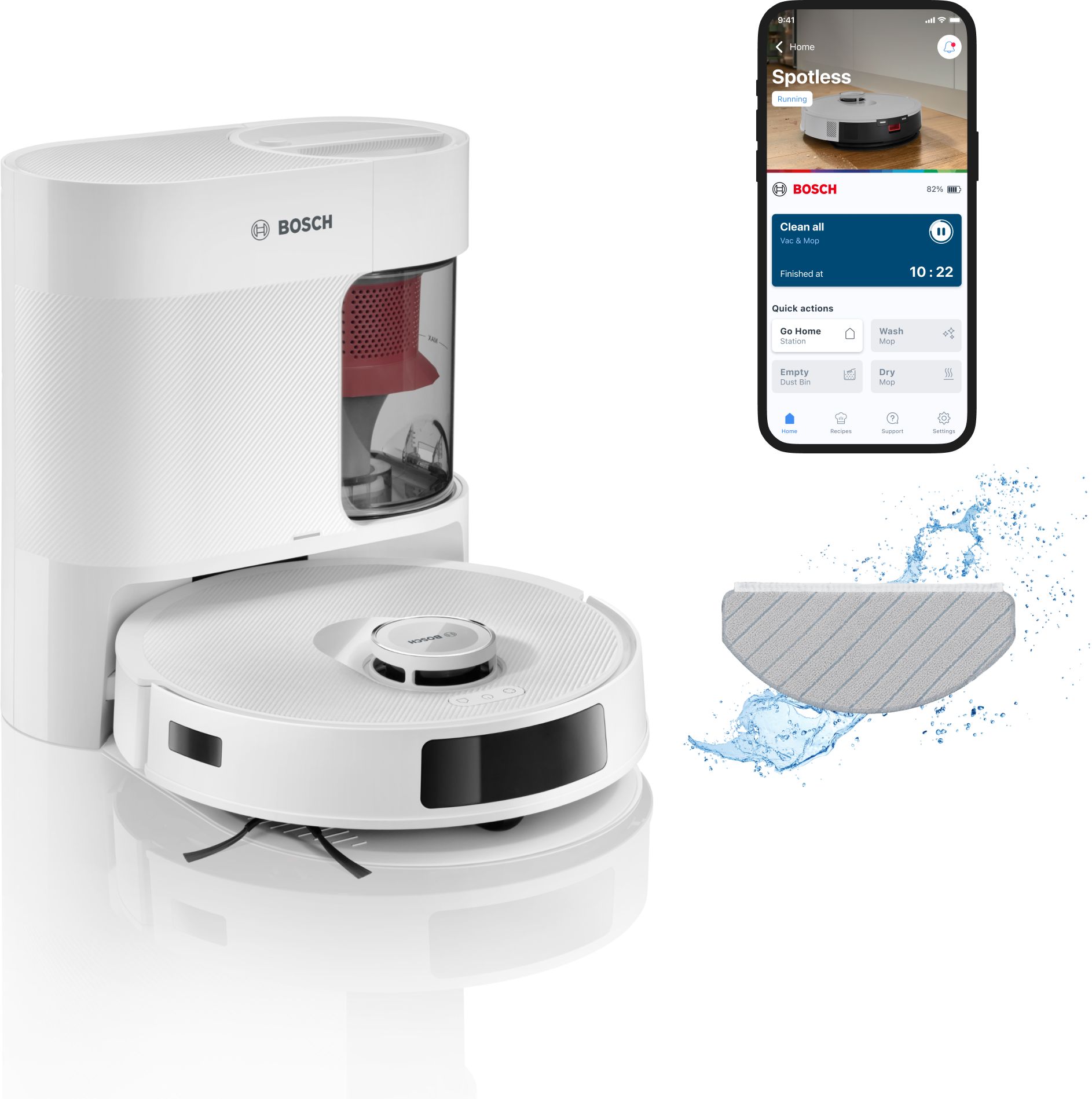 Bosch Robotdammsugare Spotless Advanced + BCRD2W