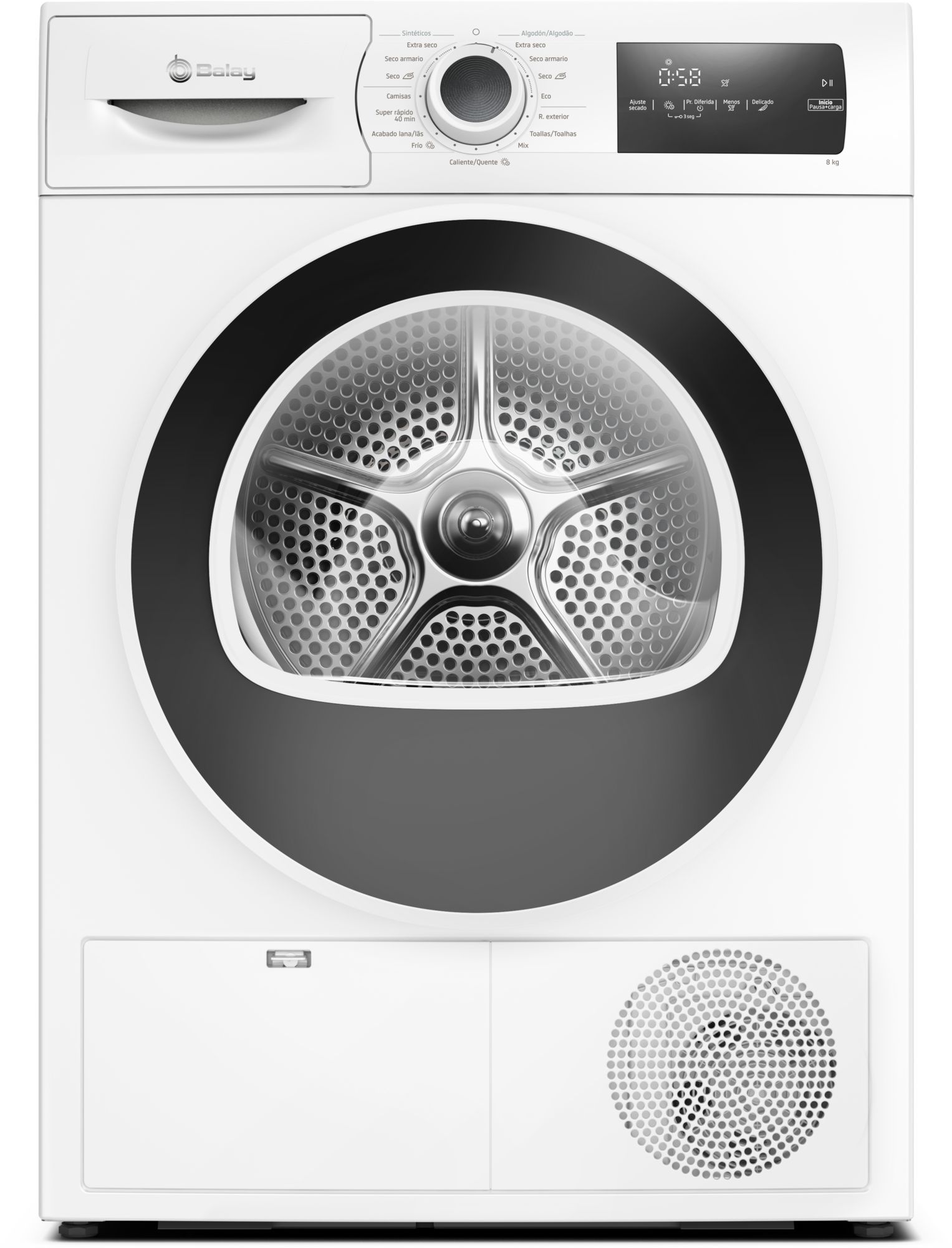 Secadora con bomba de calor 8 kg Blanco 3SB582BE