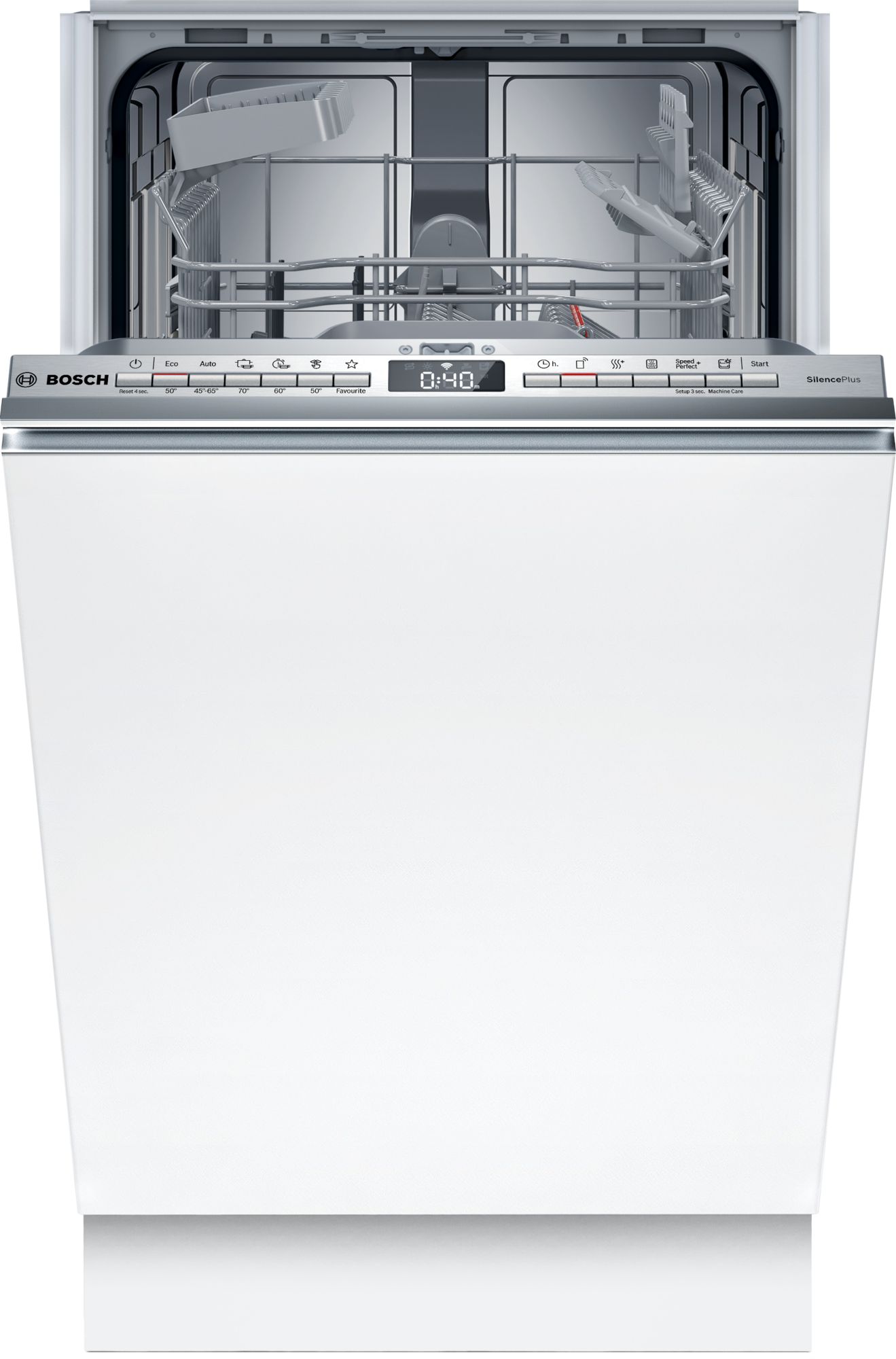 Bosch Serie 4 Lavavajillas totalmente integrable 45 cm Puerta deslizante SPH4EKX17E