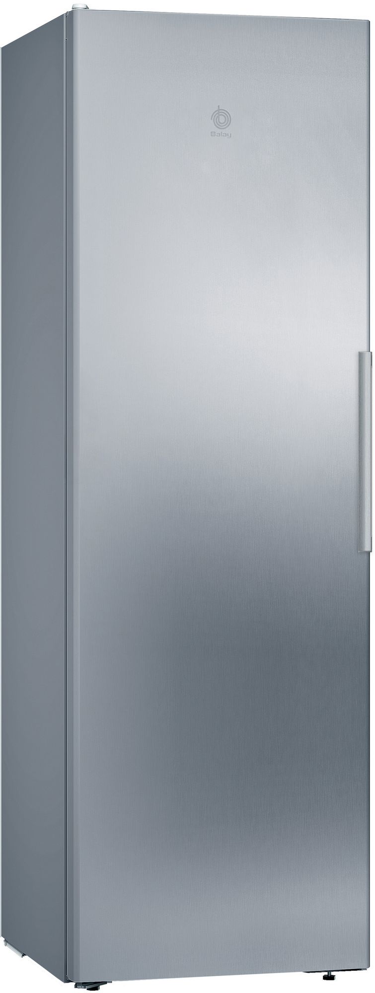 BalayFrigorífico 1 puerta 186 x 60 cm Acero mate antihuellas 3FCE553ME