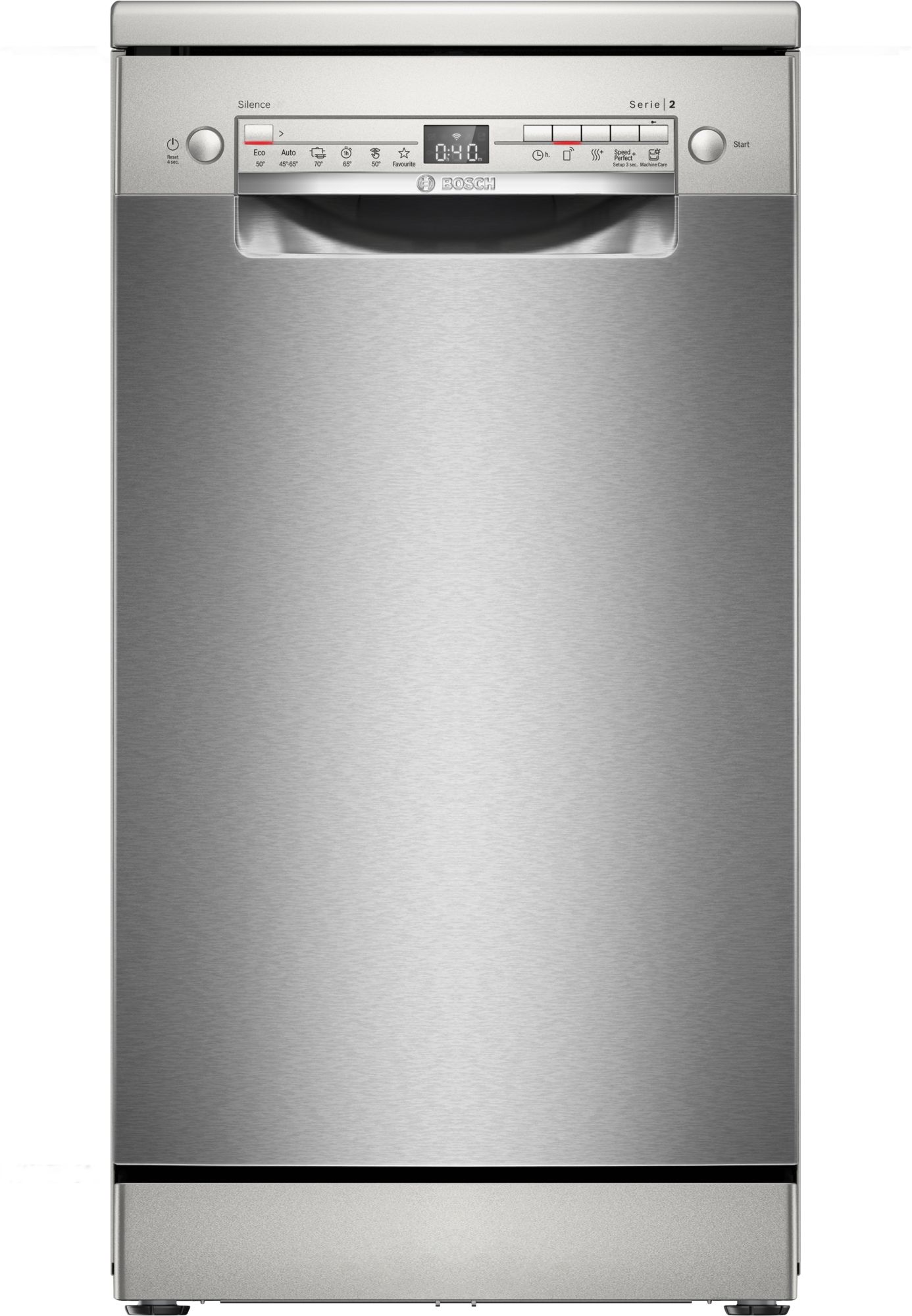 Bosch Serie 2 Lavavajillas de libre instalación 45 cm Acero antihuellas SPS2HKI55E