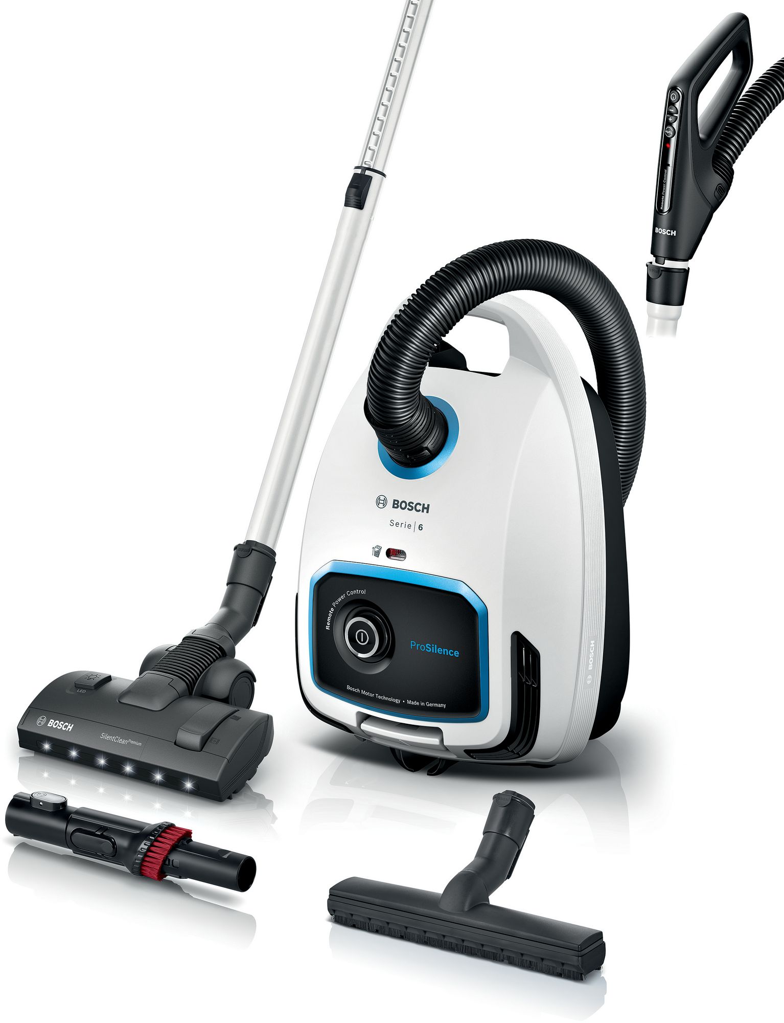Bosch Serie 6 Aspirador con bolsa ProSilence Blanco BGB6SIL0L