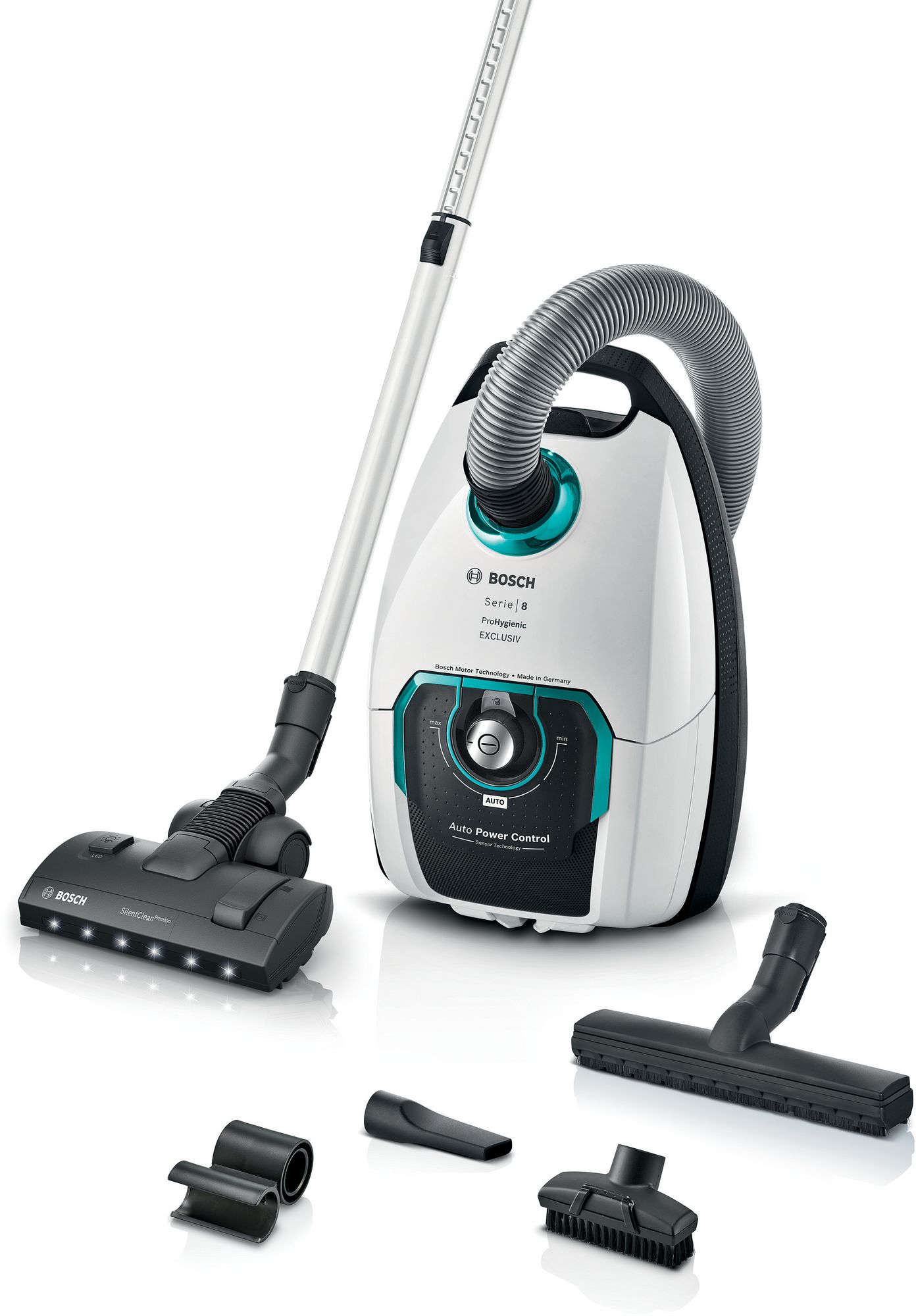 Bosch Serie 8 Aspirador con bolsa ProHygienic Blanco BGL8HYG0L