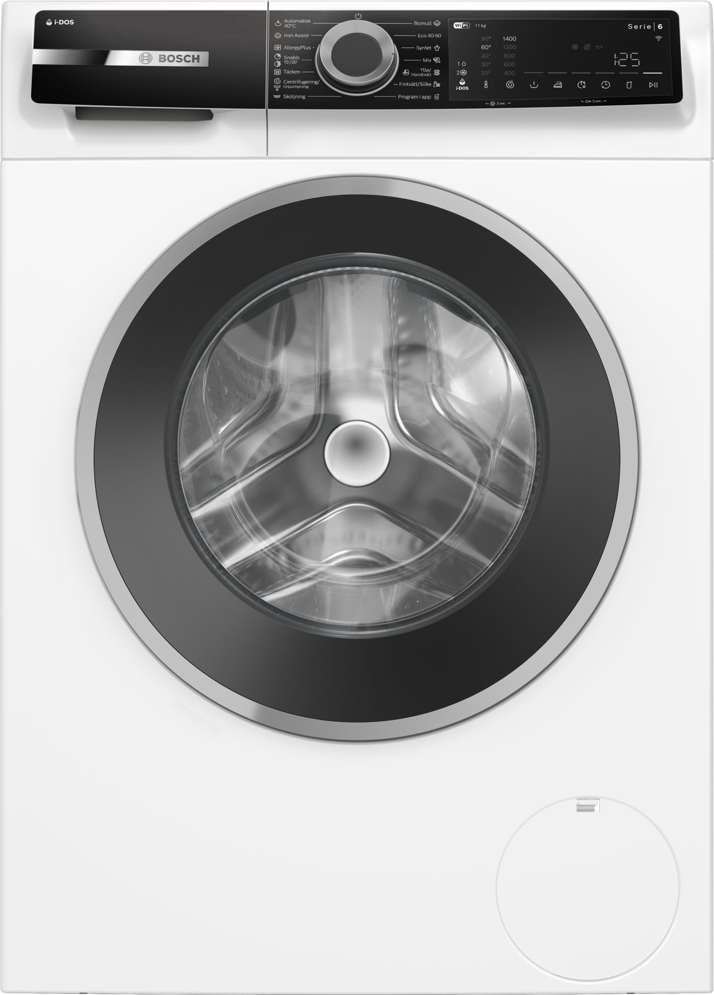 Bosch Tvättmaskin, frontmatad 11 kg max. 1400 varv/min WGK264FLSN Serie 6