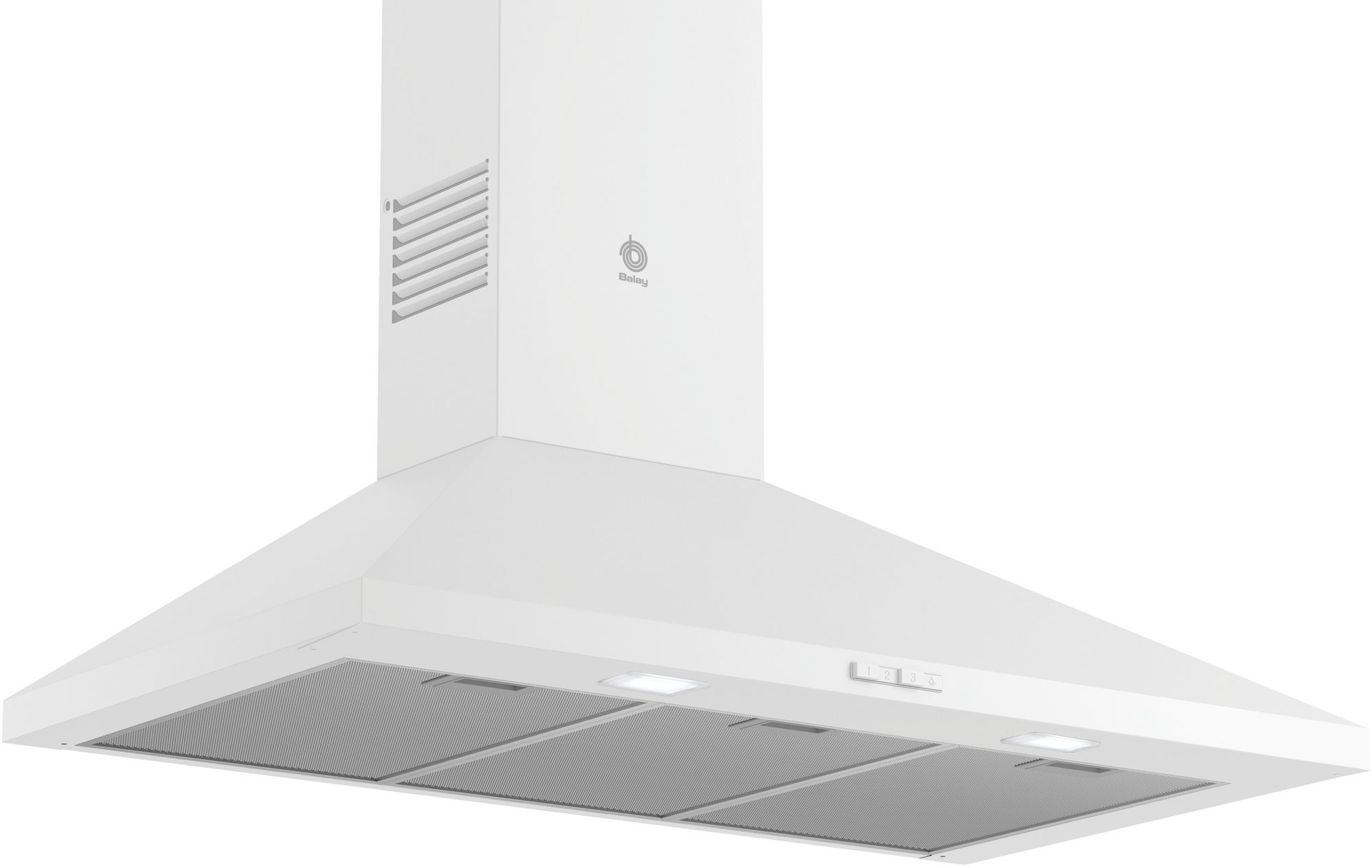 BalayCampana decorativa de pared piramidal 90 cm Blanco 3BC695MB