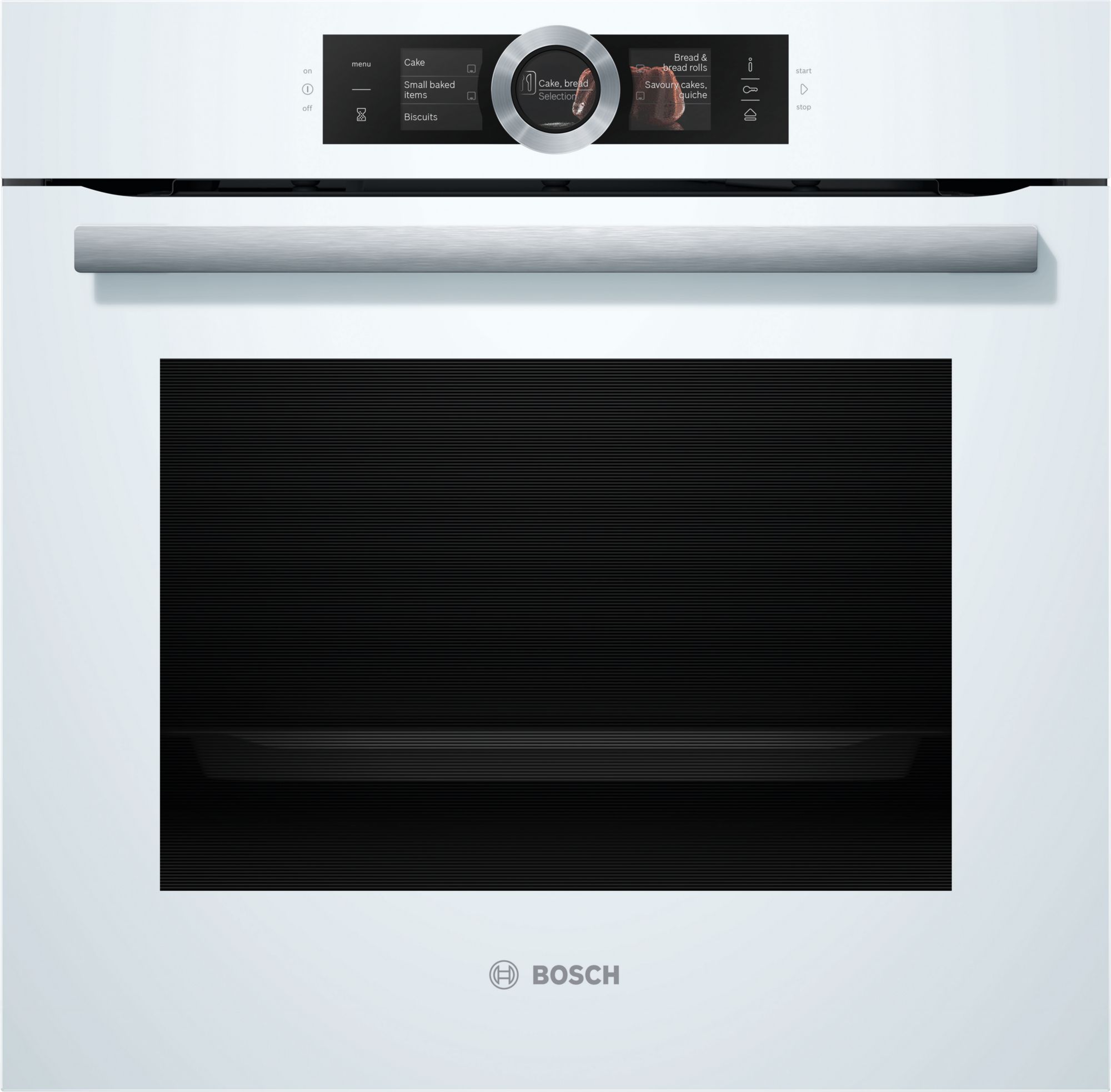 Bosch Serie 8 Horno con vapor 60 x 60 cm Blanco HSG636BW1