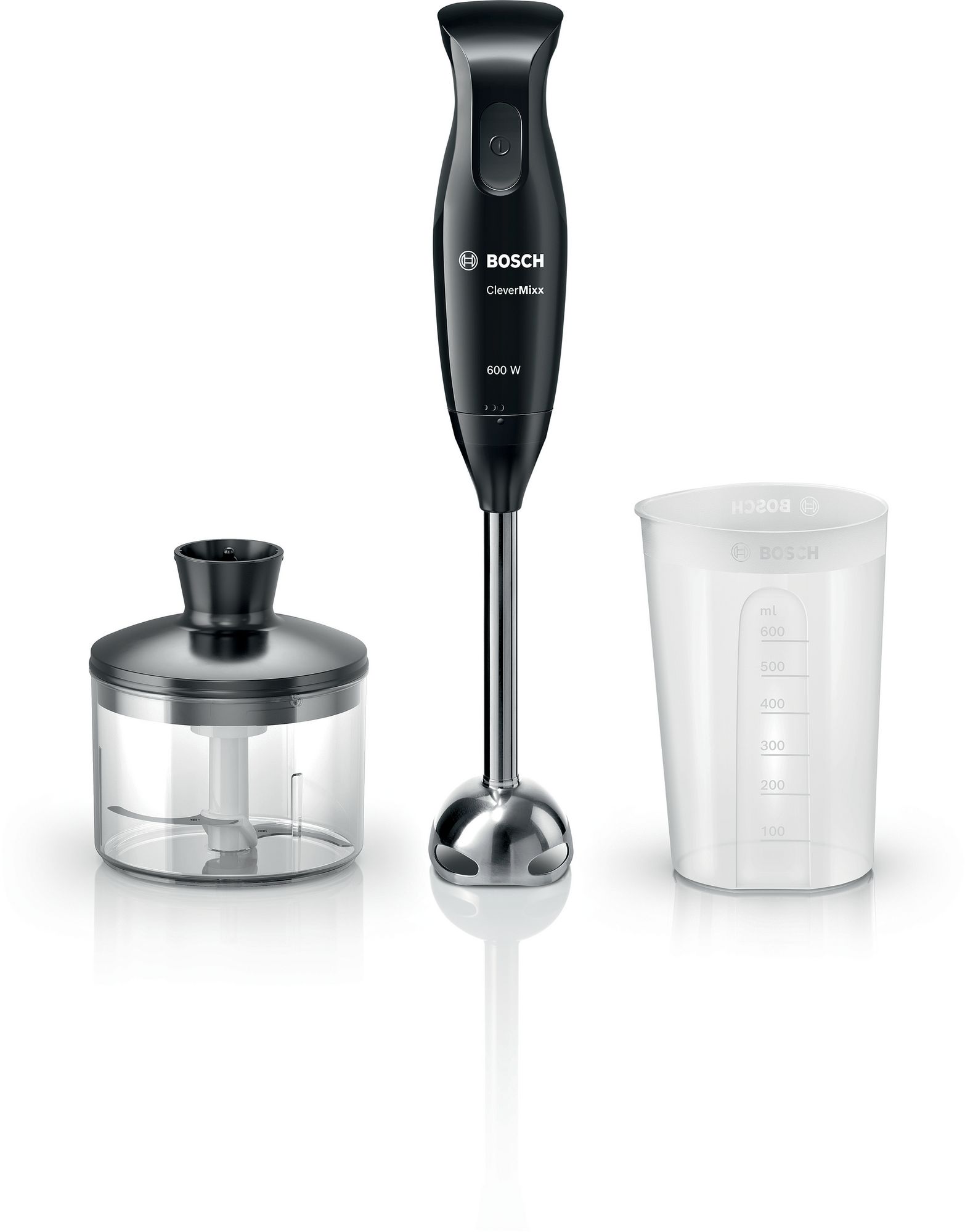 Bosch Stavmixer CleverMixx 600 W Svart, antracit MSM2620B