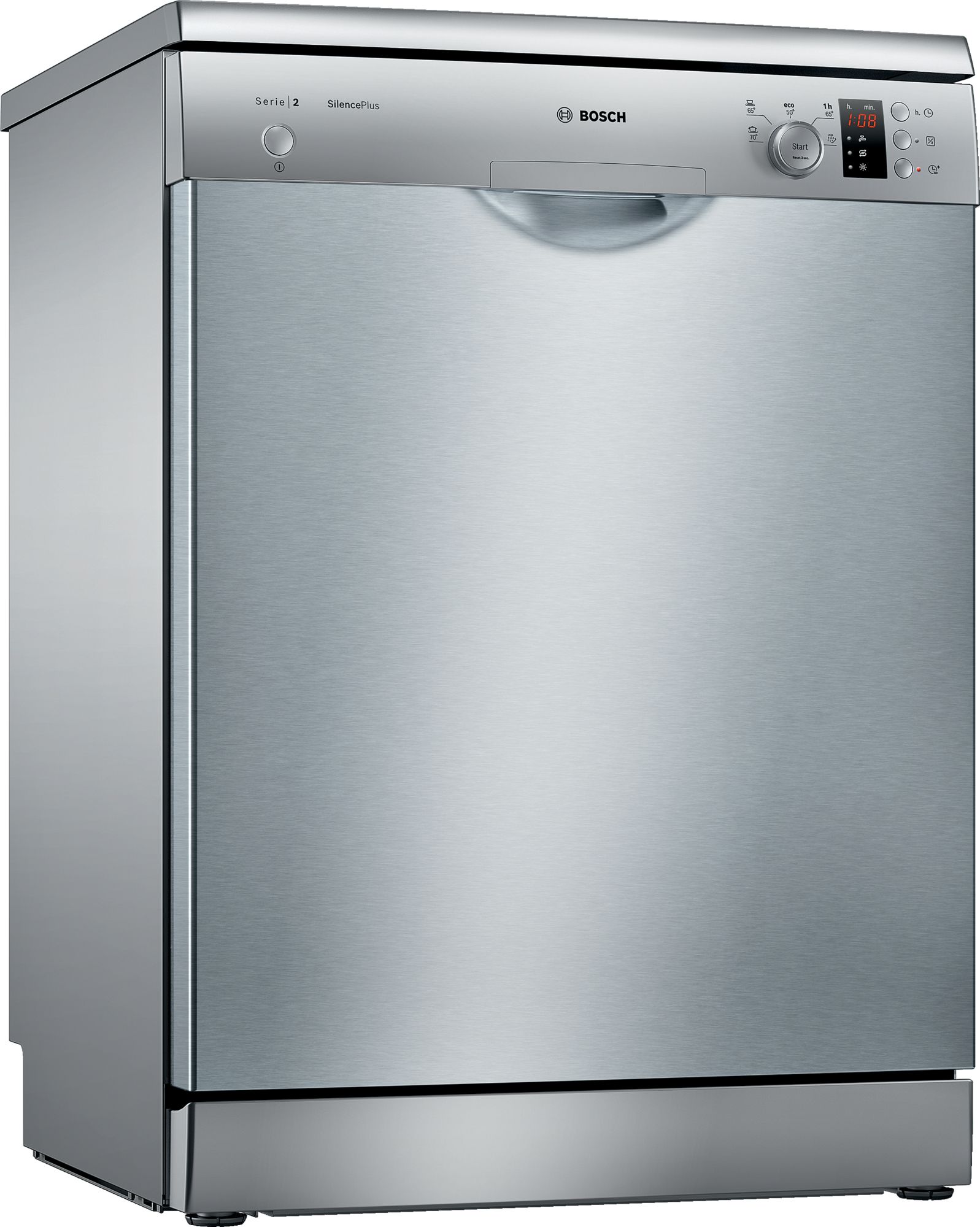 Bosch Fristående diskmaskin 60 cm Borstat stål med anti-fingerprint SMS25AI05E Serie 2