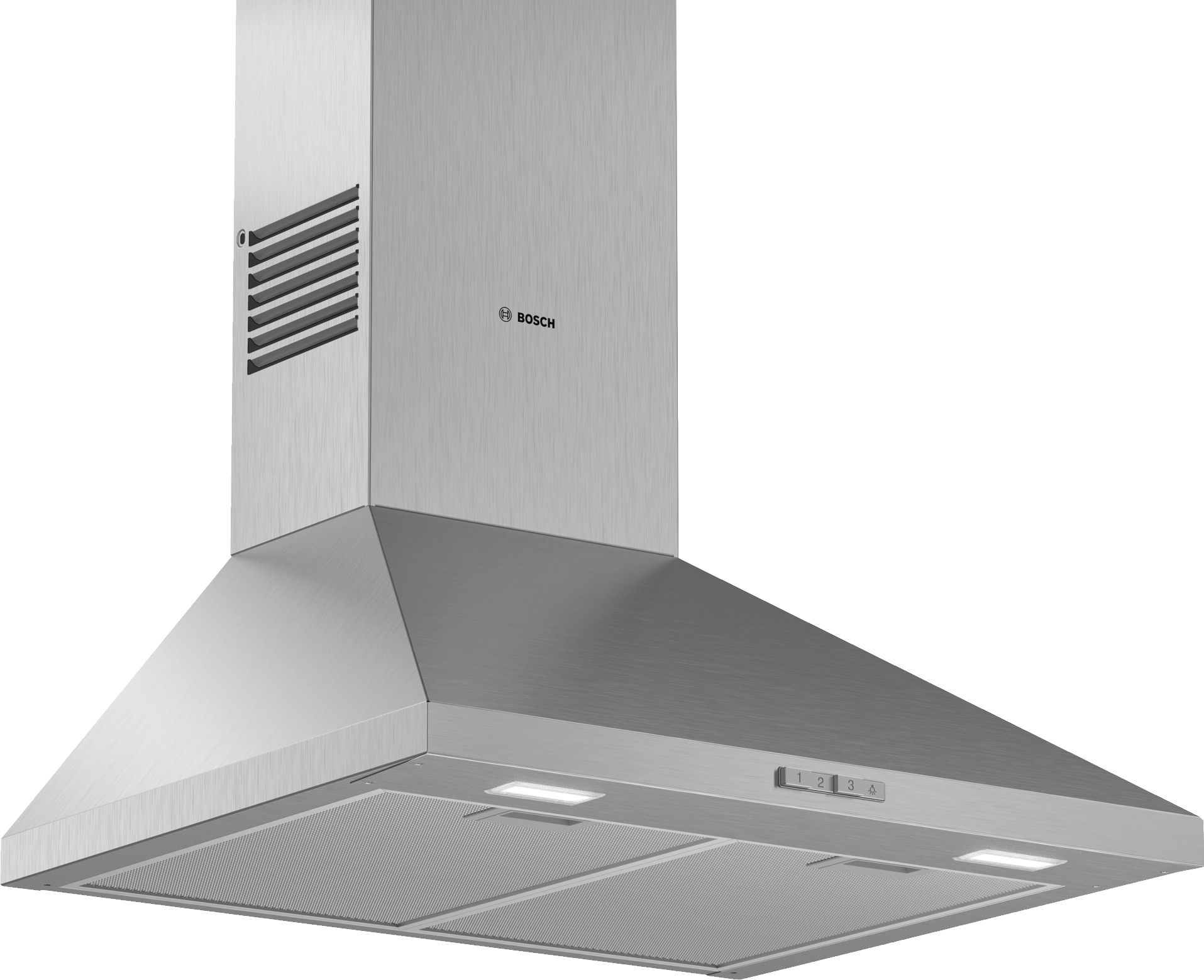 Bosch Vägghängd köksfläkt 60 cm Rostfritt stål DWP64BC50 Serie 2